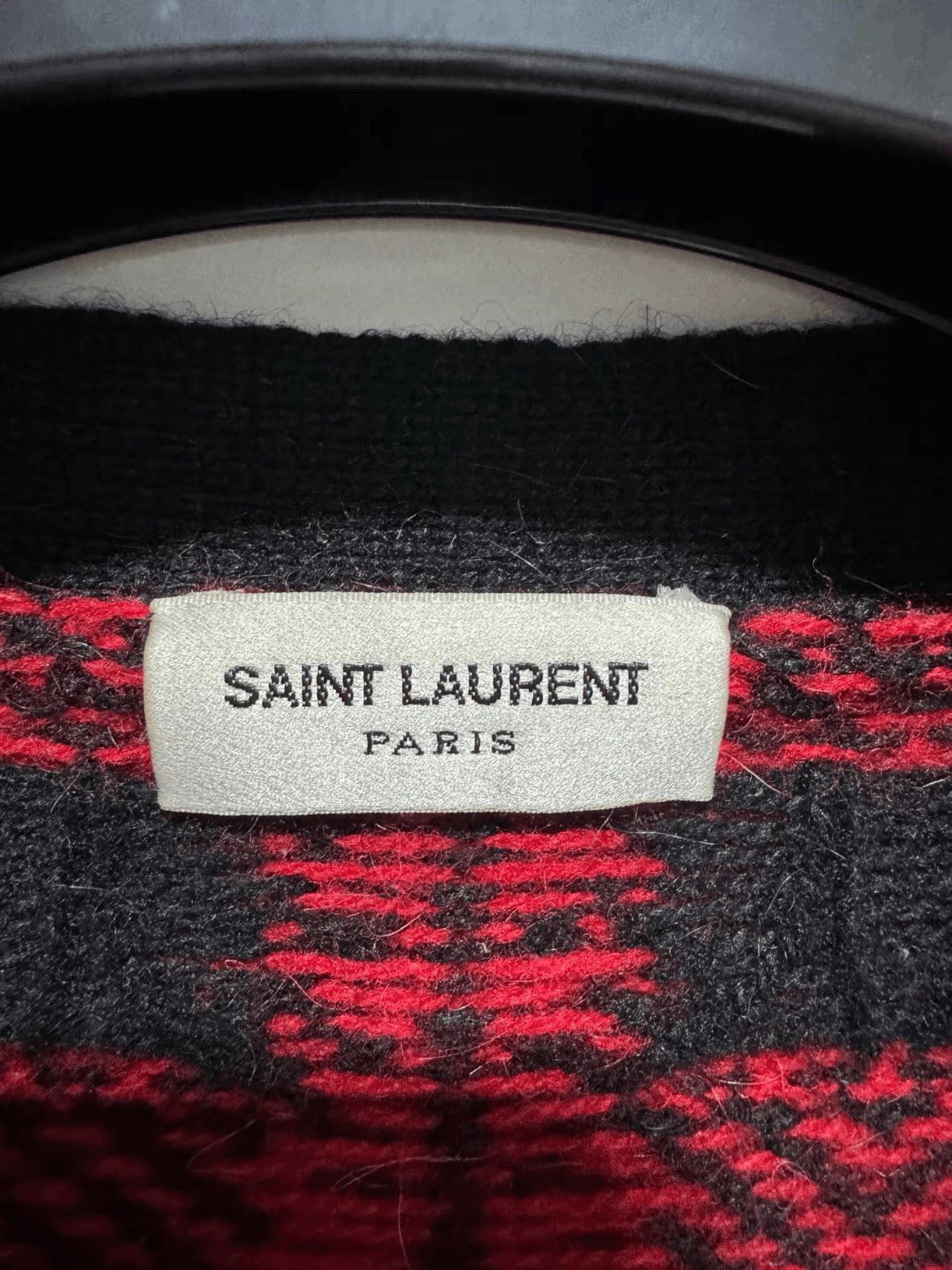 Saint Laurent Paris Saint Laurent Paris by Hedi 14AW Plaid Cardigan-2508 Size US M / EU 48-50 / 2 - 3 Thumbnail