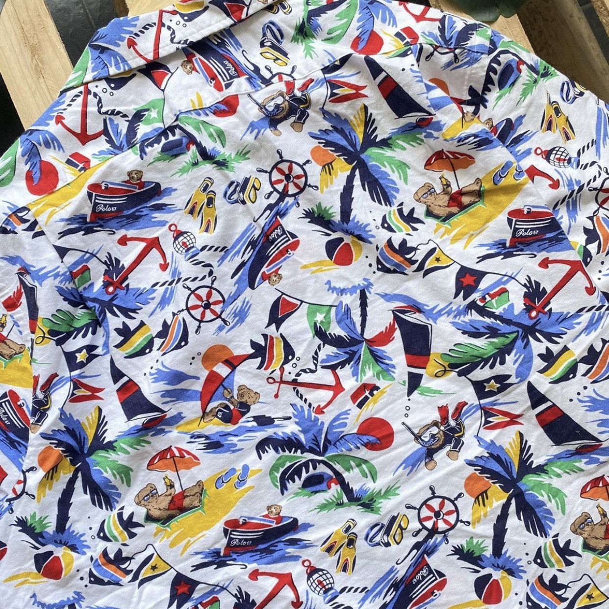 Polo Ralph Lauren × Ralph Lauren Polo Bear shirt Ralph Lauren Full Print logo Bear Beach XL Size US XL / EU 56 / 4 - 5 Thumbnail