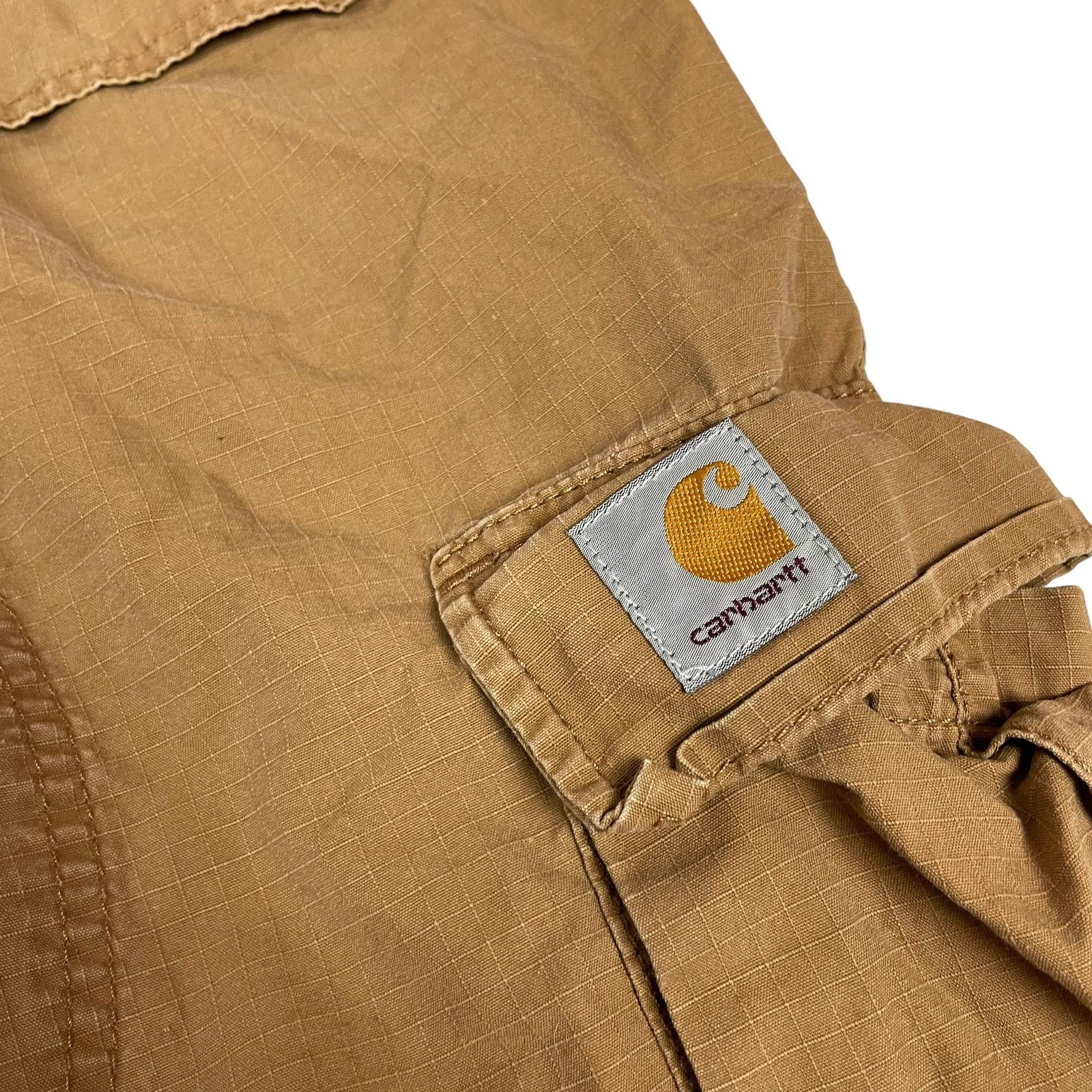 Carhartt Carhartt Men's brown Cotton High-Rise Cargo Bermuda Short 34 Size US 34 / EU 50 - 4 Thumbnail