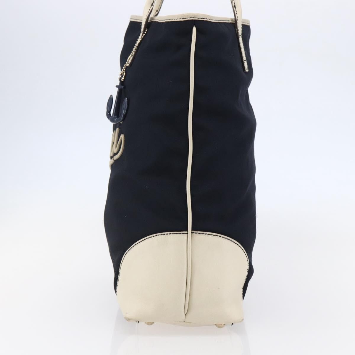 Gucci GUCCI Tote Bag Nylon Leather Navy Size ONE SIZE - 5 Thumbnail