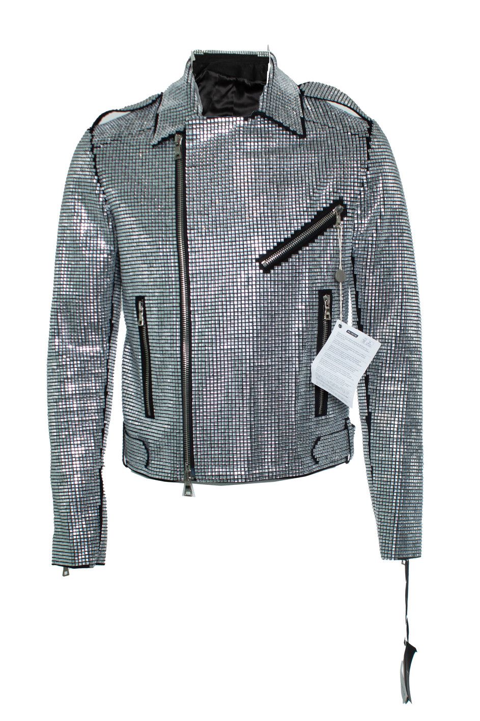 Balmain Balmain, Crystal embellished biker jacket Size US M / EU 48-50 / 2 - 1 Thumbnail