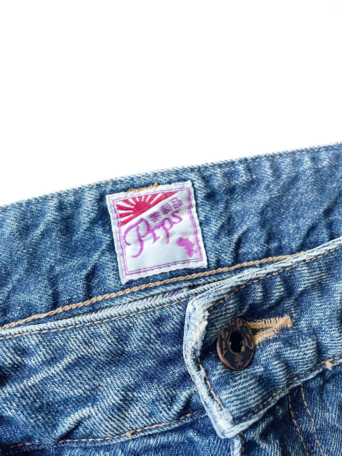 Prps PRPS Women Distressed Mini Denim Skirt Rivets Japan Size 29 Size 32" / US 10 / IT 46 - 6 Thumbnail