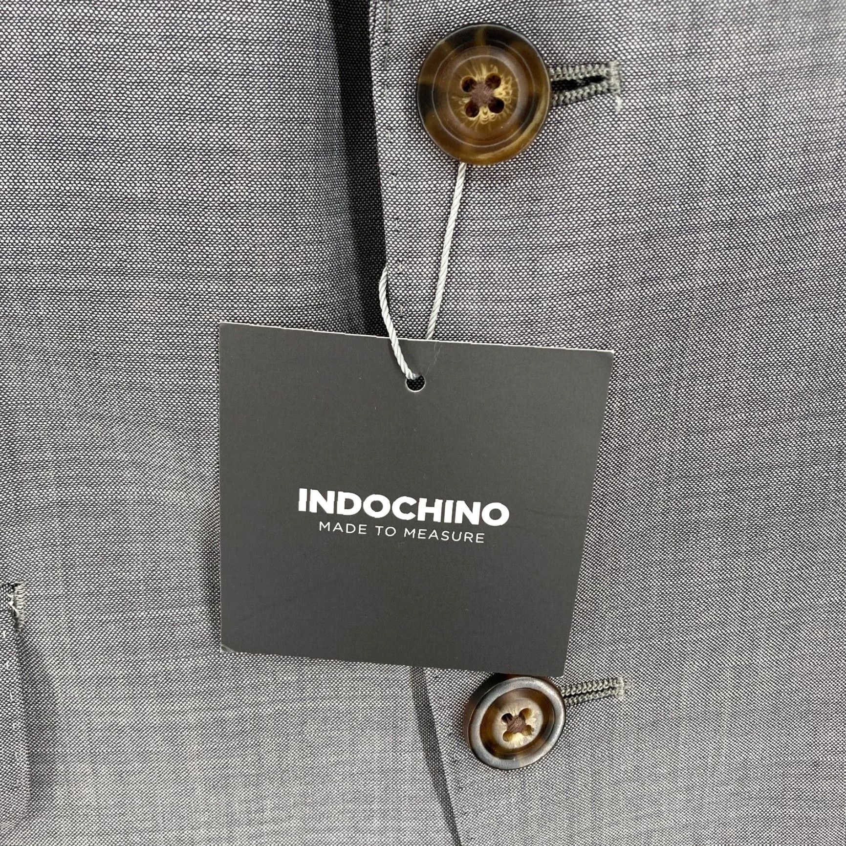 Vintage INDOCHINO Yaletown 46 Sport Coat Blazer Jacket Mens 38 Gray Wool Mohair Luxury Blazer Mens 38 Gray Wool Mohair Luxury Size 38R - 4 Thumbnail