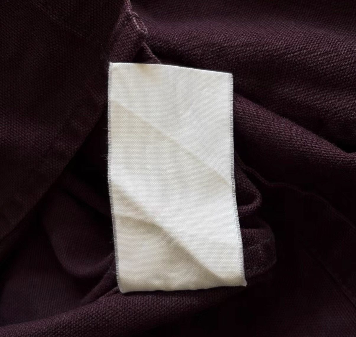 Yohji Yamamoto Yohji Yamamoto 00s Hidden Button Burgundy Shirt J4 Size US M / EU 48-50 / 2 - 7 Thumbnail