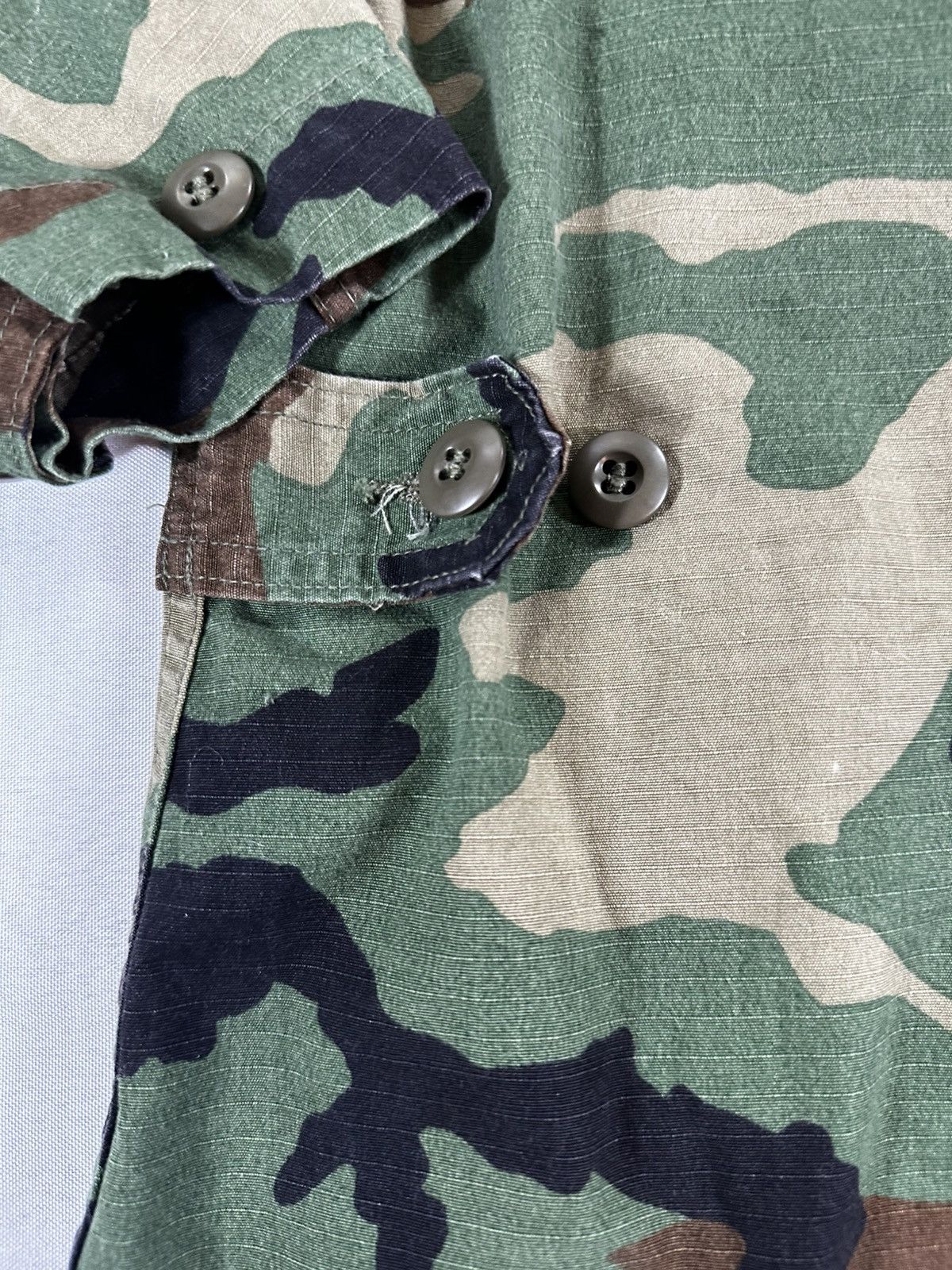 Other Vintage U.S. Military Woodland Camo Ripstop Field Jacket Size US M / EU 48-50 / 2 - 9 Thumbnail