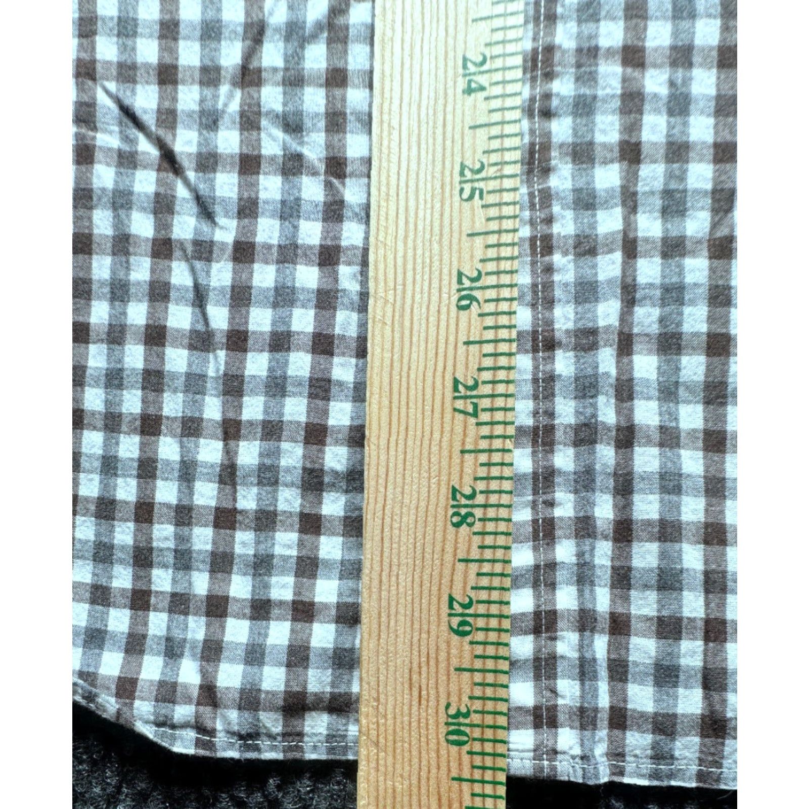 J.Crew VINTAGE J. Crew Long Sleeve Button-Down Mens XL Brown White Check 100% Cotton Shirt 1656 Size US XL / EU 56 / 4 - 5 Thumbnail