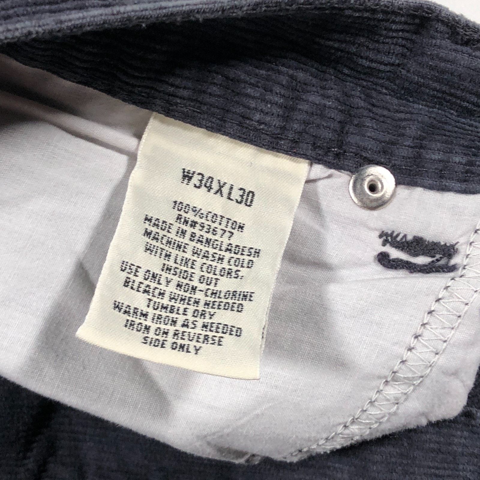 St. Johns Bay St. John's Bay Dark Navy Corduroy Pants Jeans Size 34x30 B7 Size US 34 / EU 50 - 5 Thumbnail