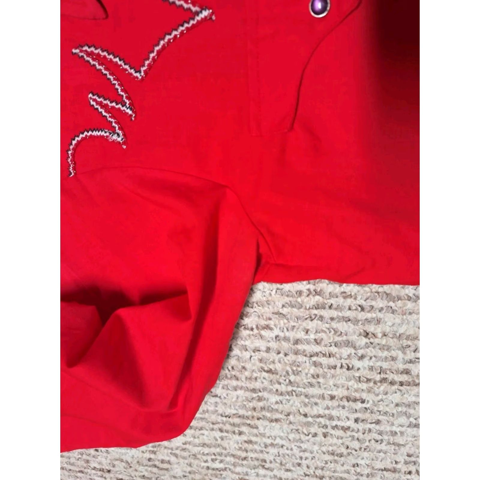 Armani VINTAGE KARMAN Western Shirt Pearl Snap Mens M Red Size US M / EU 48-50 / 2 - 4 Thumbnail