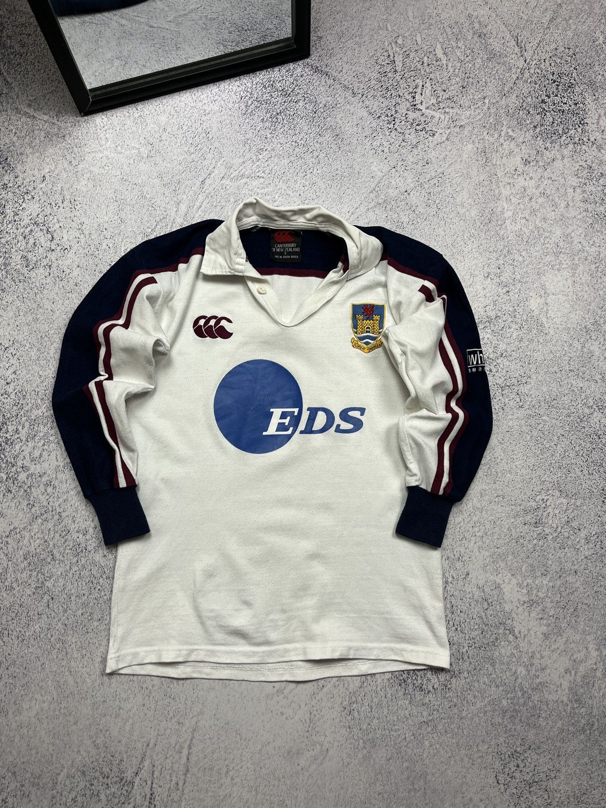 Canterbury of New Zealand Vintage Canterbury Swansea Rugby Shirt Jersey Long Sleeve Size US S / EU 44-46 / 1 - 1 Thumbnail