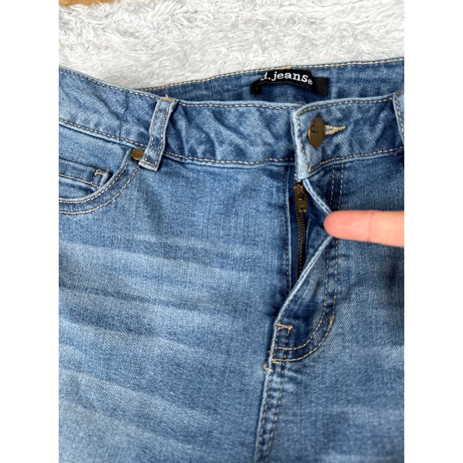 Vintage D. Jeans Women's Bootcut Jeans 10 Blue Denim Mid Rise Stretch Pockets American Classic Size 32" / US 10 / IT 46 - 5 Thumbnail