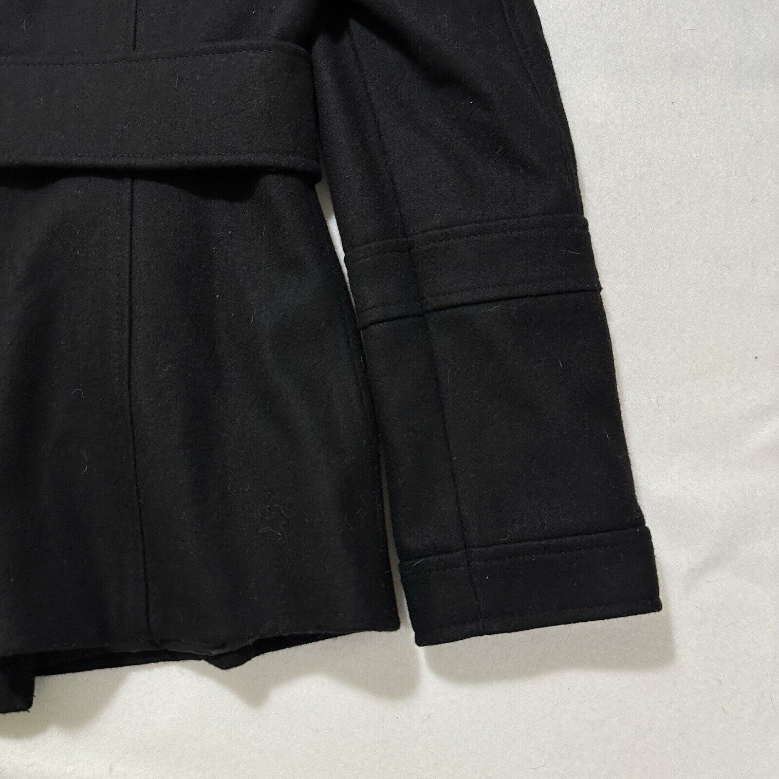 Other Moda International 10 Wool Double Breasted Pea Coat Jacket Size L / US 10 / IT 46 - 17 Thumbnail