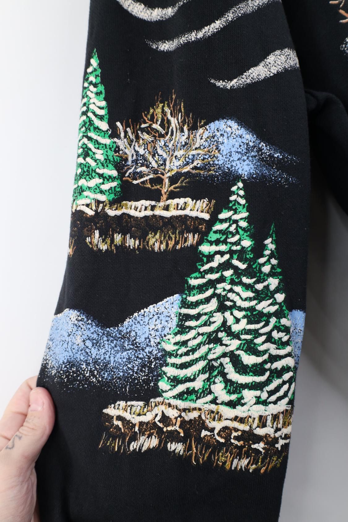 Vintage Vintage 90s Streetwear Town All Over Print Sweatshirt USA Size L / US 10 / IT 46 - 5 Thumbnail