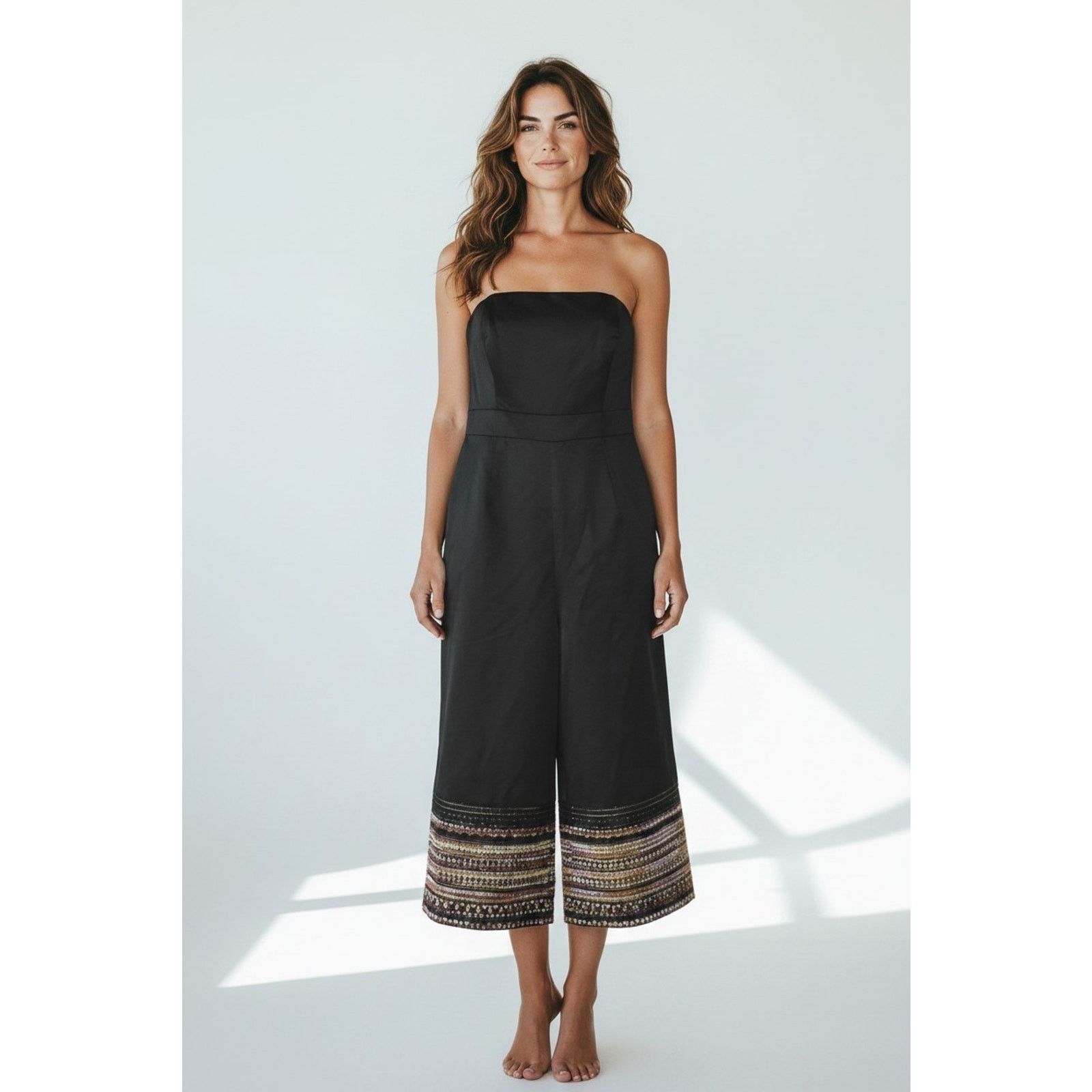 Anthropologie A6 NWT ANTHROPOLOGIE X HUTCH Elena Trim Jumpsuit Sz 4P $228 Size 28" / US 6 / IT 42 - 1 Thumbnail