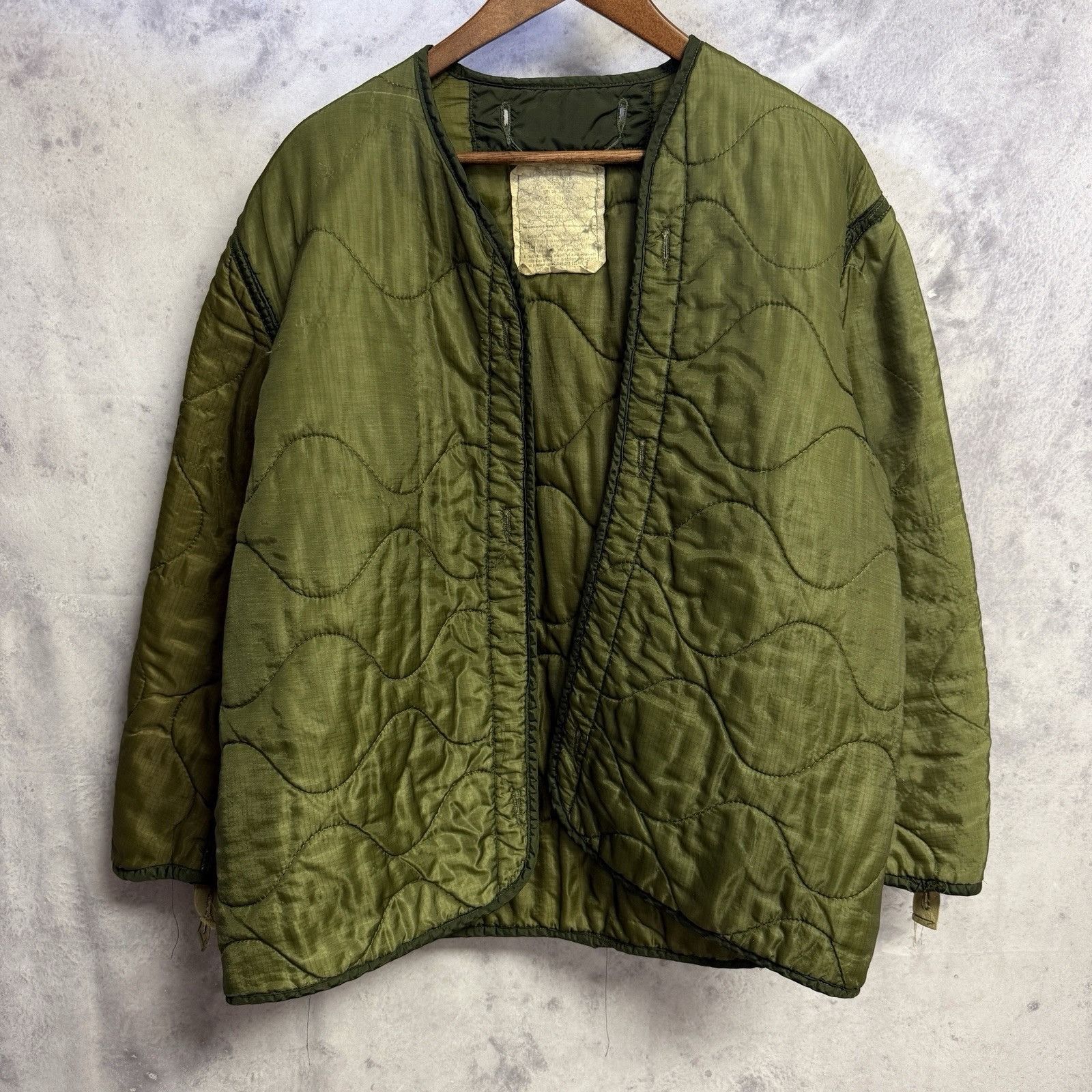 Vintage Vintage US Military Cold Weather Liner Mens Medium Green Qui Size US M / EU 48-50 / 2 - 1 Thumbnail
