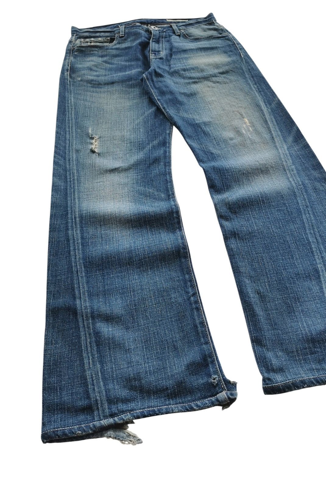 Chip & Pepper Chip Pepper Distressed Flared Twisted Stitch Jeans - 32x31.5 Size US 32 / EU 48 - 6 Thumbnail
