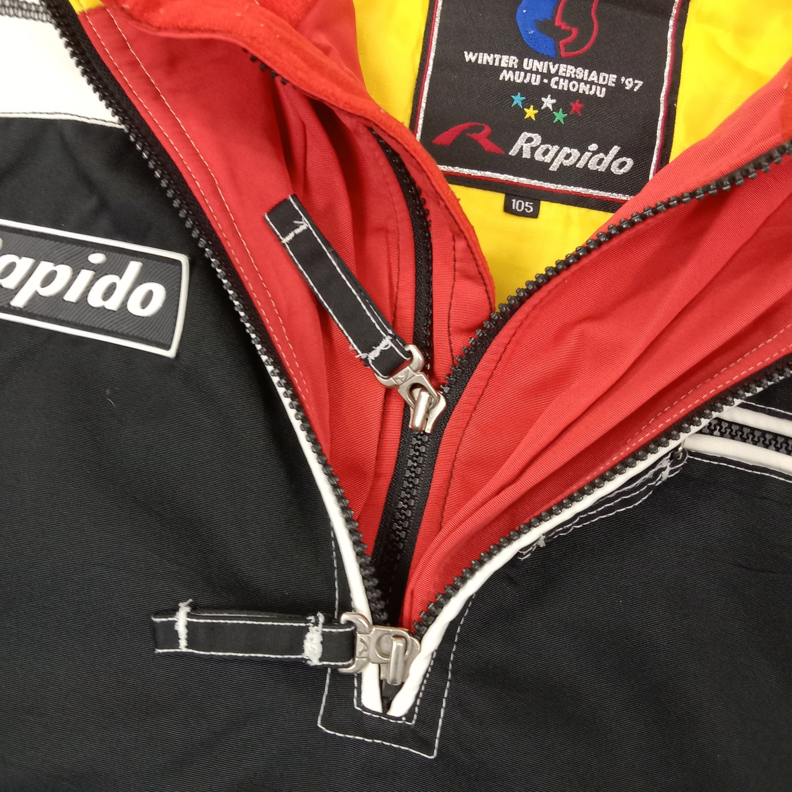 Japanese Brand Rapido Winter Universiade Jacket Hoodie C251N4 Size US XXL / EU 58 / 5 - 5 Thumbnail