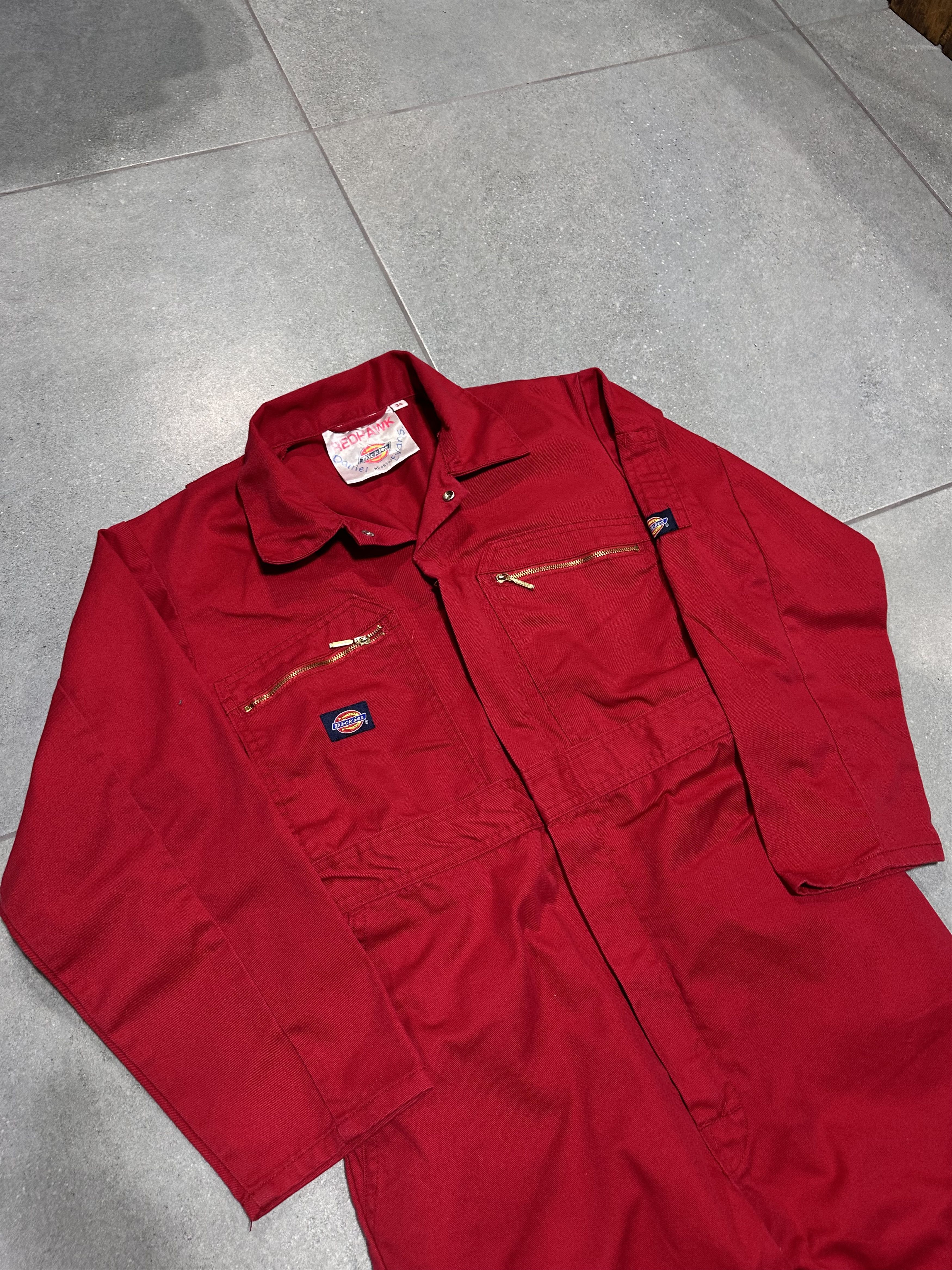 image of 90's Dickies Coveral in Red, Men's (Size 34)