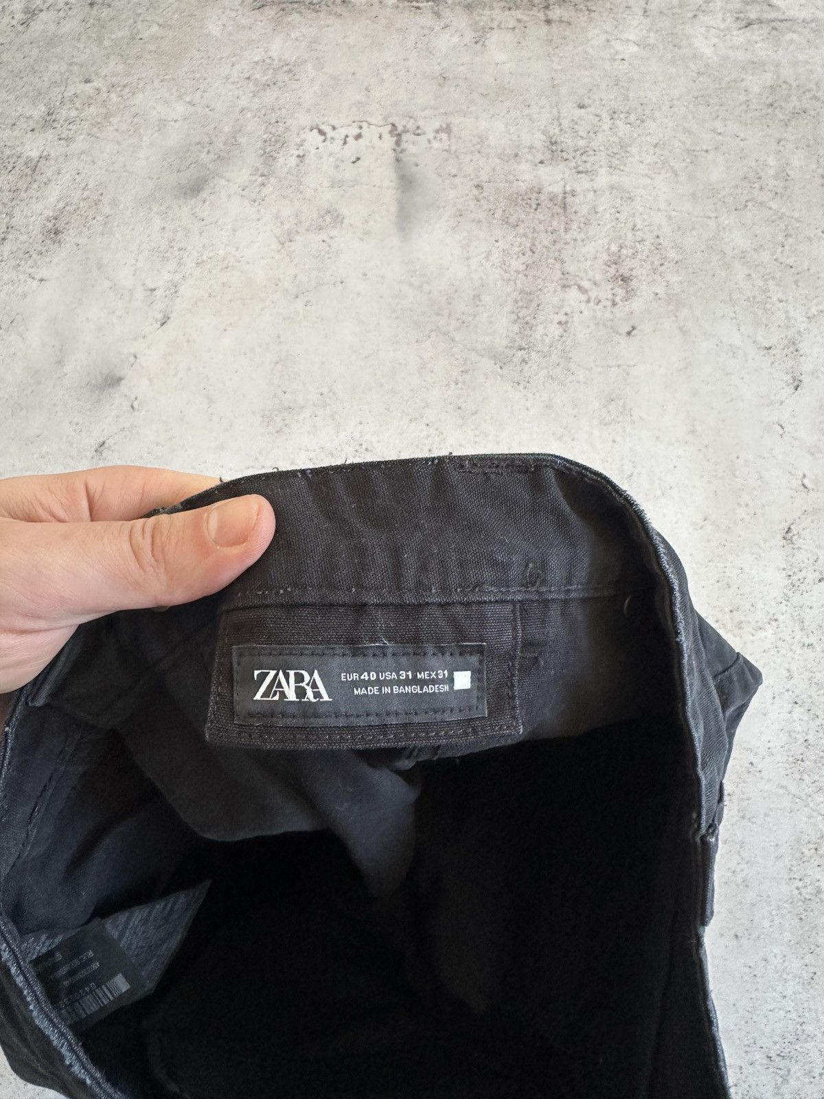 Zara Zara Black Cotton Cargo Shorts Size 31 Size US 31 - 7 Thumbnail