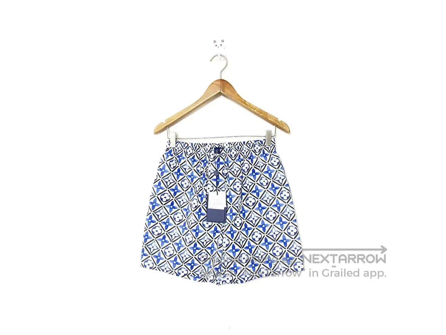 Louis Vuitton Louis Vuitton White and Blue Ink Camo Shorts| Size US 36 / EU 52 - 1 Thumbnail