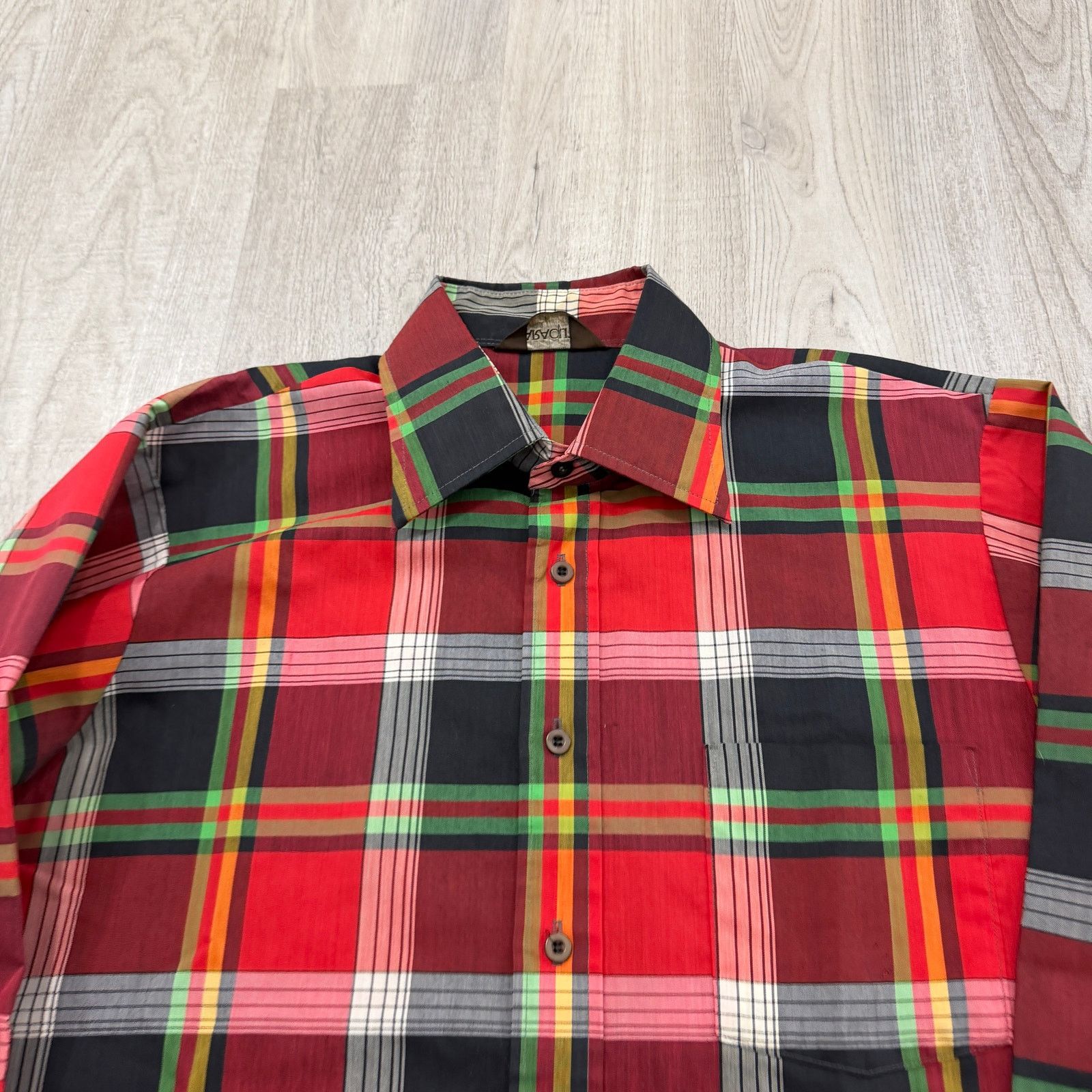 Vintage Vintage Baracuta by Van Heusen Button Shirt Men's Large Red Size US L / EU 52-54 / 3 - 3 Thumbnail
