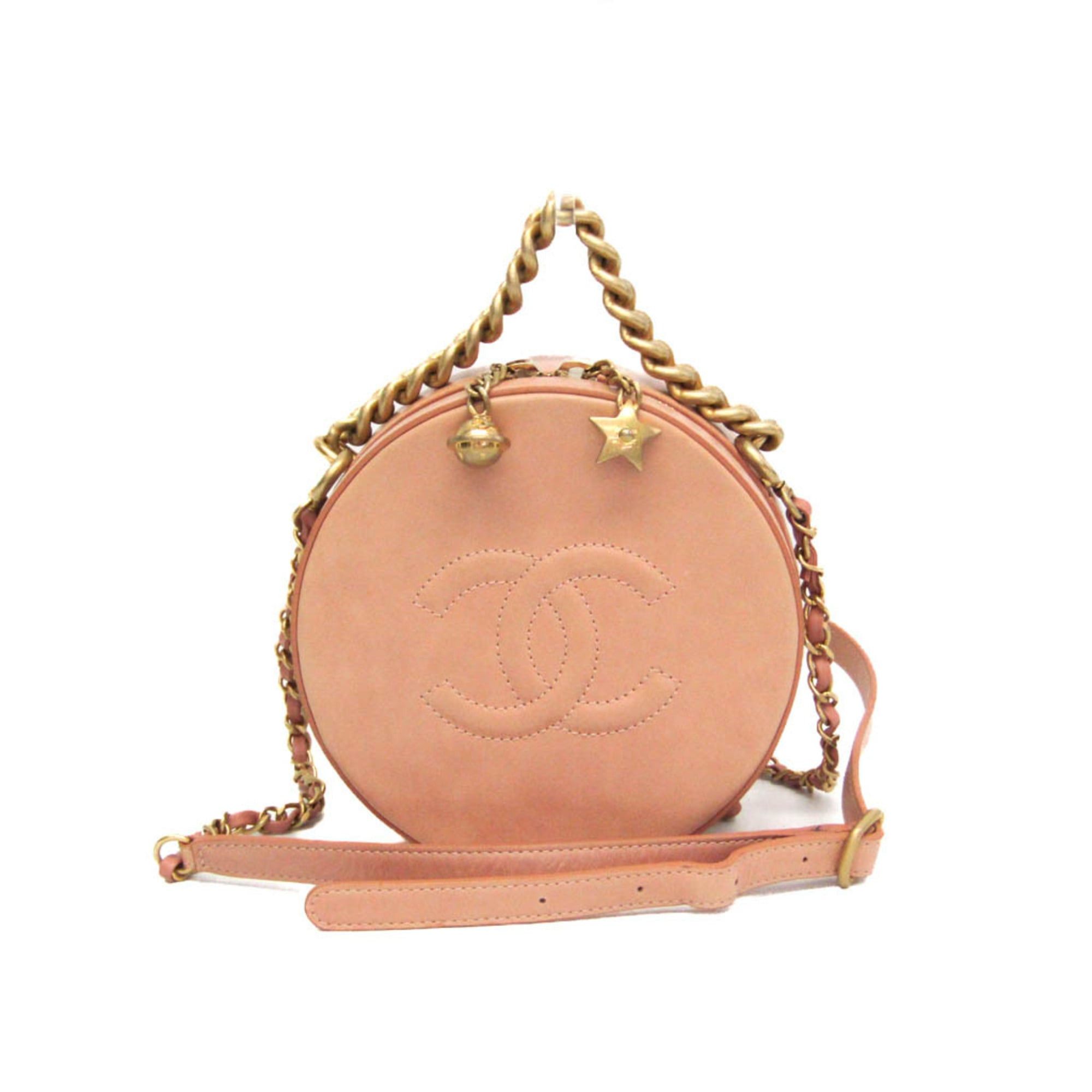 Chanel Chanel Matelasse Round As Earth Women's Leather Handbag,Shoulder Bag Light Pink Size ONE SIZE - 1 Thumbnail