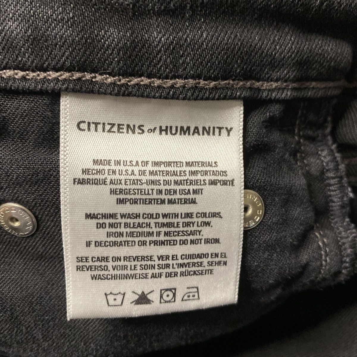 Citizens Of Humanity Citizens of Humanity High Rise Women's Jeans Black Sz 25 Size 25" / US 0 / IT 36 - 7 Thumbnail