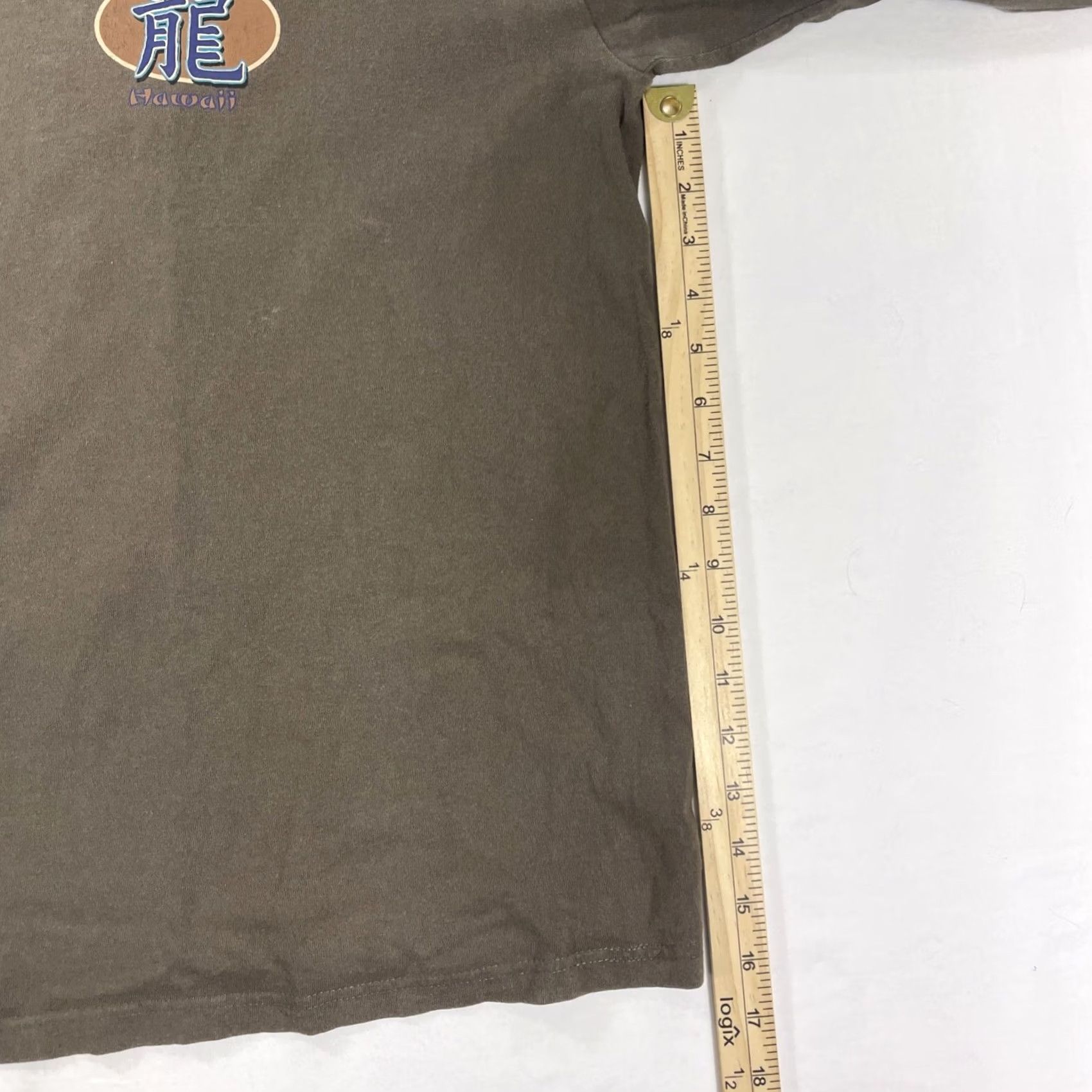 Gildan VINTAGE Gildan Shirt 2XL Long Sleeve Green Graphic 90s Heavyweight Mens Size US XXL / EU 58 / 5 - 6 Thumbnail