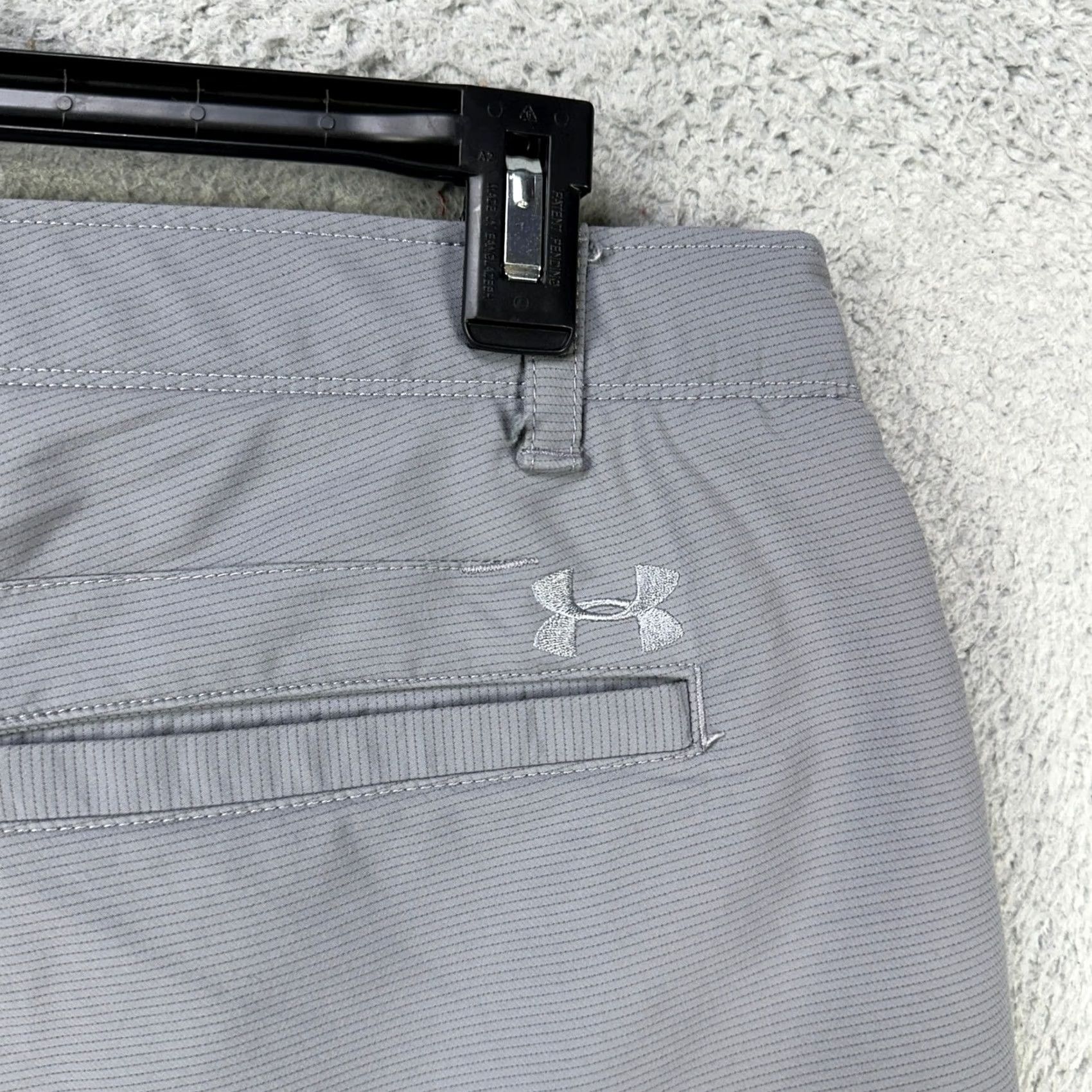 Under Armour Under Armour Men Golf Chino Pants 36X32 Gray Flat Front Performance Straight Leg Size US 36 / EU 52 - 6 Thumbnail