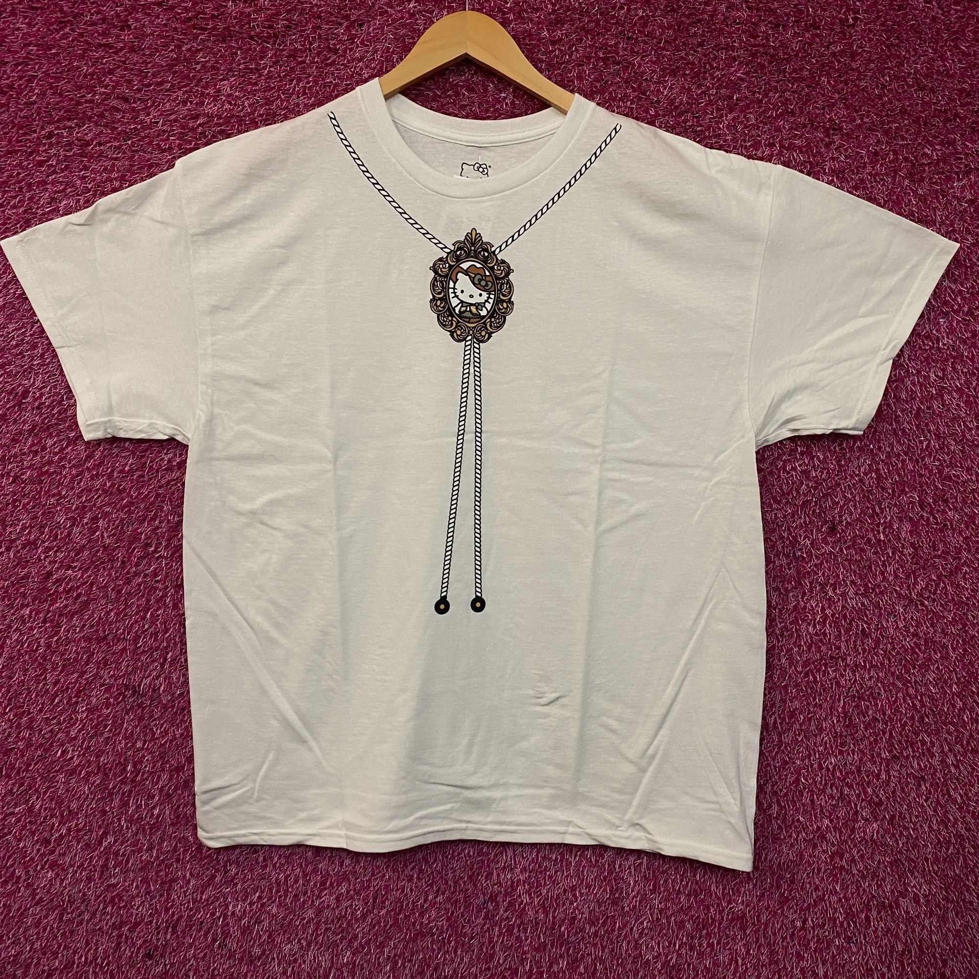 Other Sanrio Hello Kitty Bolo Tie Cute Graphic T-Shirt Large Size L / US 10 / IT 46 - 1 Thumbnail