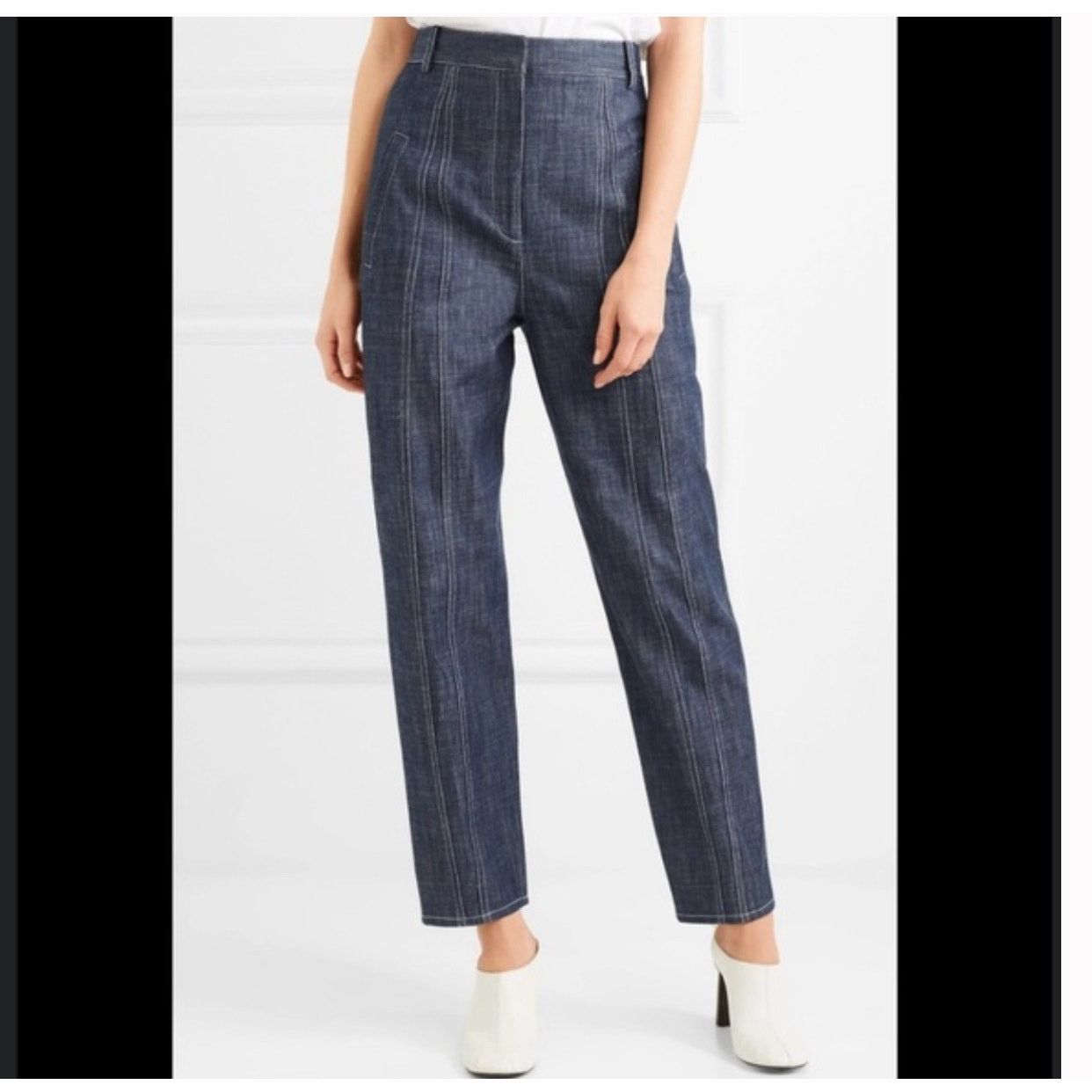 Tibi Tibi Easton Jean Denim Pants Super High Waist barrel tapered Size 27" / US 4 / IT 40 - 1 Thumbnail