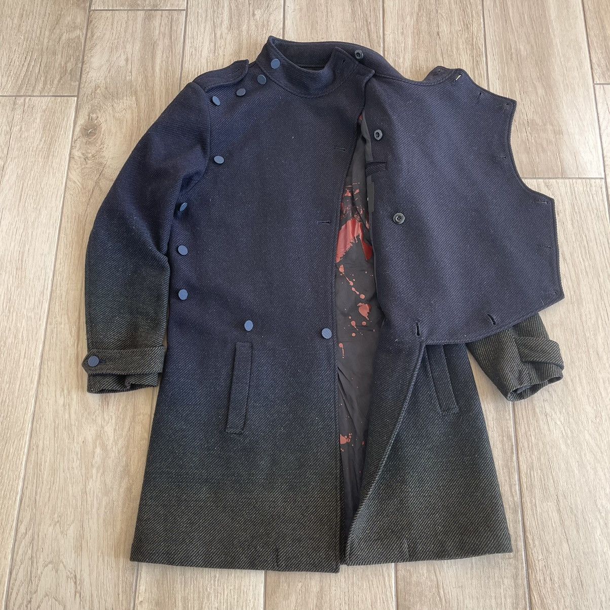 PHENOMENON AW2010 Knight Armor Executioner Gradient Wool Coat Size US L / EU 52-54 / 3 - 3 Thumbnail