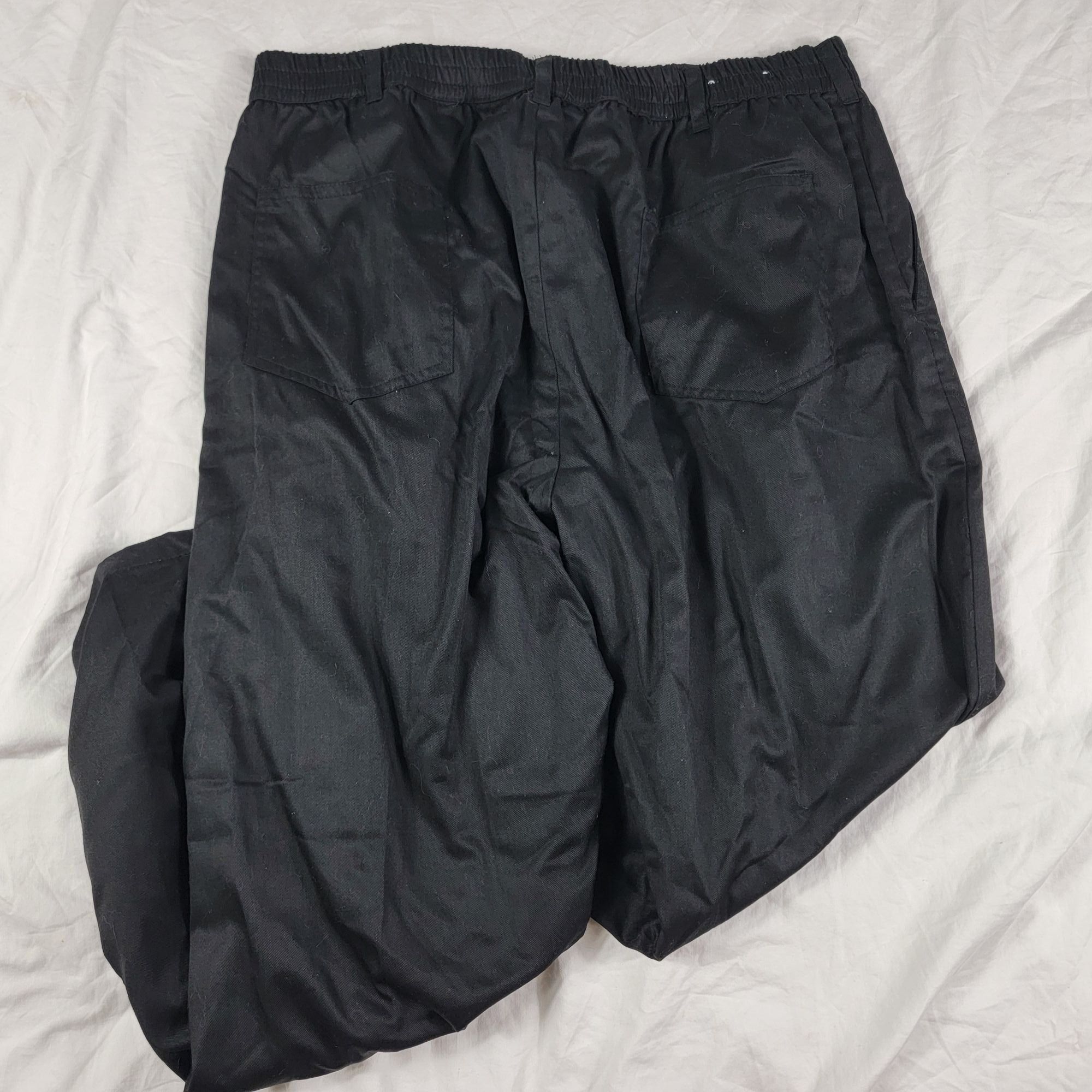 Other Habands Ice House Flannel Lined Slacks Mens 42 Black Pants W Size US 42 / EU 58 - 2 Thumbnail