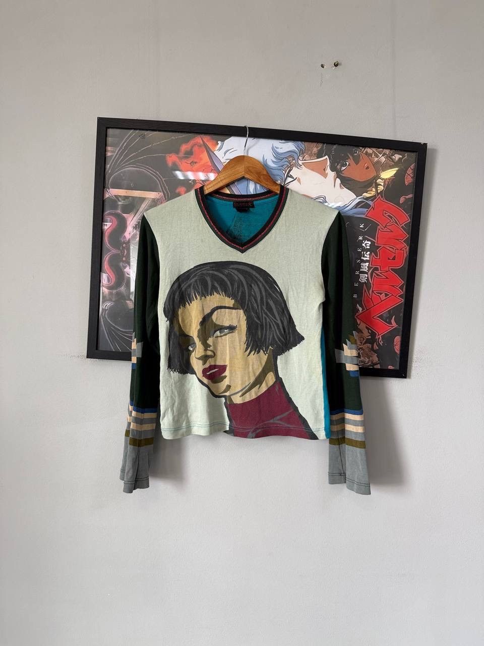 Custo Barcelona Y2K Long sleeve blouse top like jpg Gaultier bjork 00s print Size M / US 6-8 / IT 42-44 - 1 Thumbnail