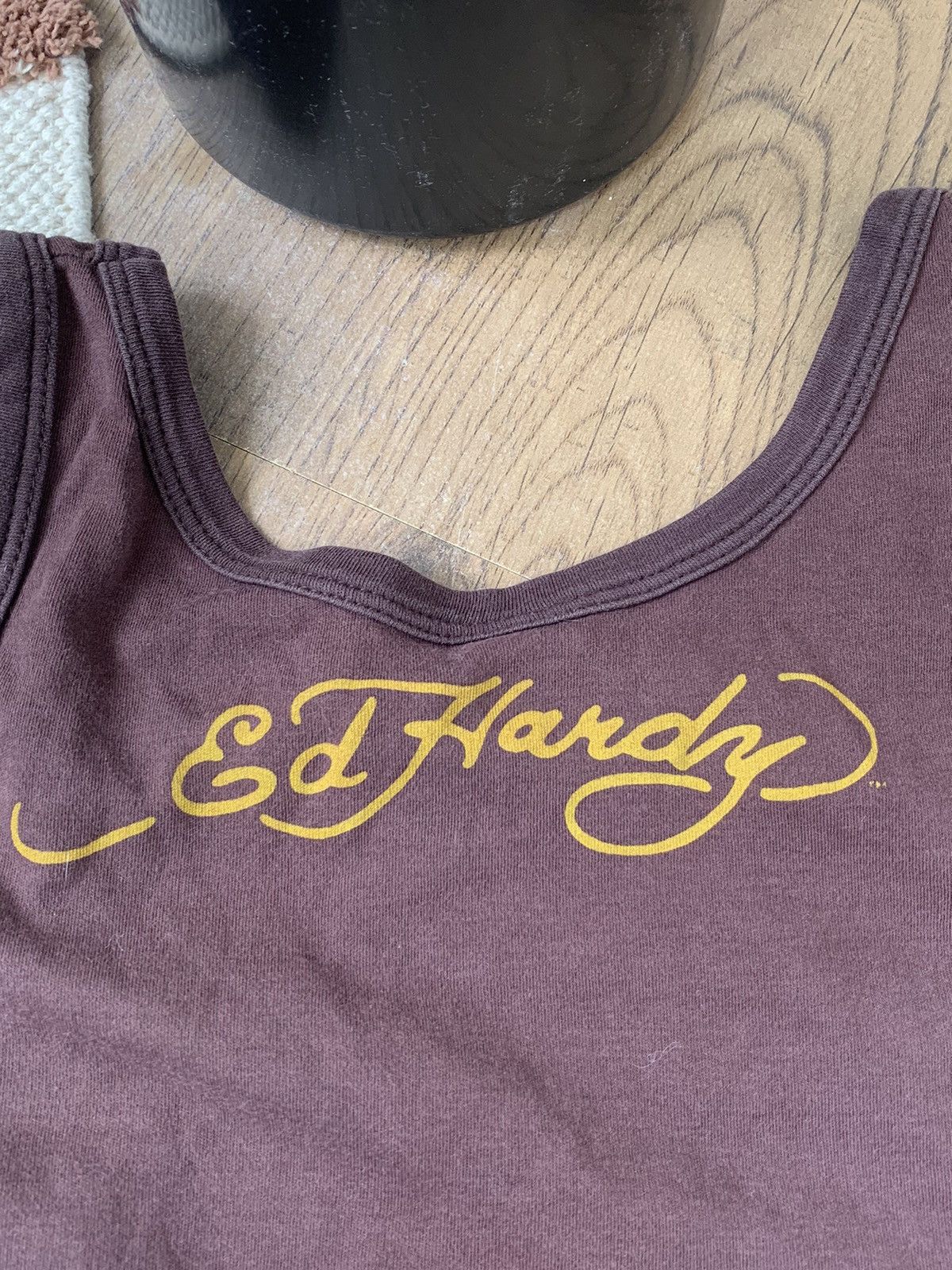 Ed Hardy VINTAGE ED HARDY HEARTS STYLE Y2K TANK TOP Size S / US 4 / IT 40 - 6 Thumbnail