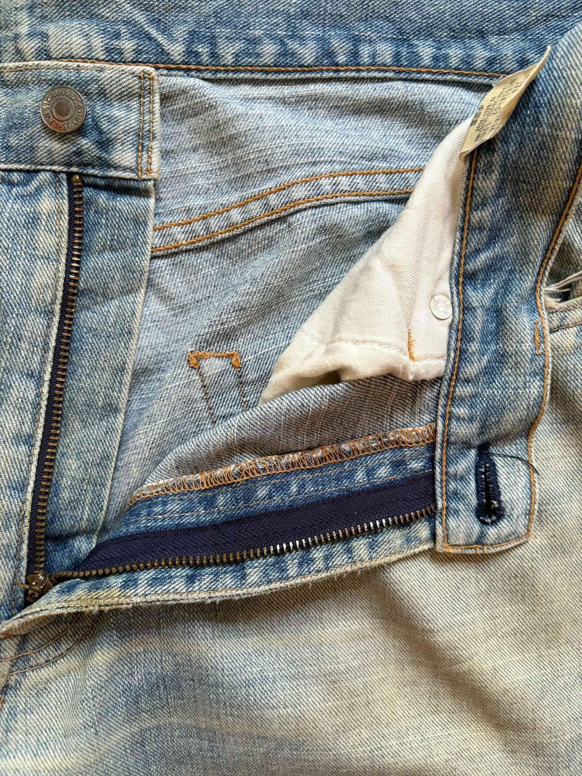Levi's Vintage 90s Levis 534 Rusty Mud Wash Distressed Baggy Jeans Size US 34 / EU 50 - 9 Thumbnail
