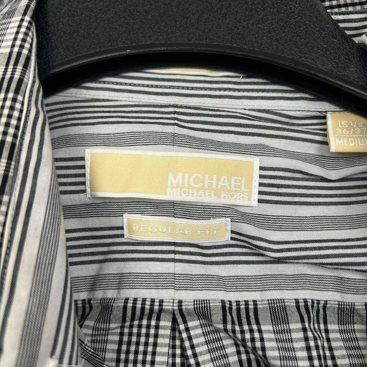 Michael Kors Michael Kors Button Up Shirt 15 1/2 36/37 M Plaid Collared Size US M / EU 48-50 / 2 - 6 Thumbnail