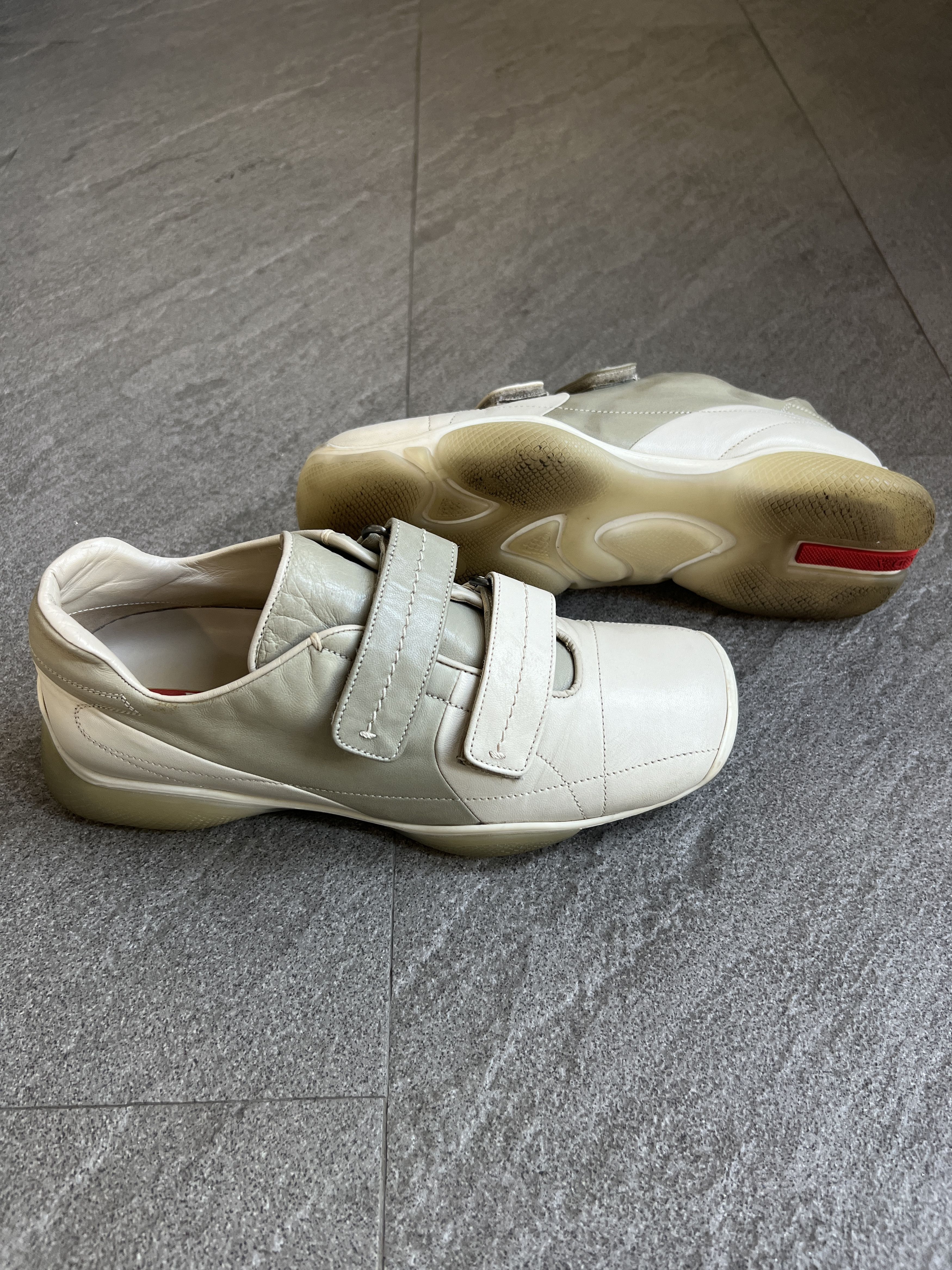 Prada Prada America's Cup Velcro Leather Sneakers EU37.5 Size US 7.5 / IT 37.5 - 3 Thumbnail