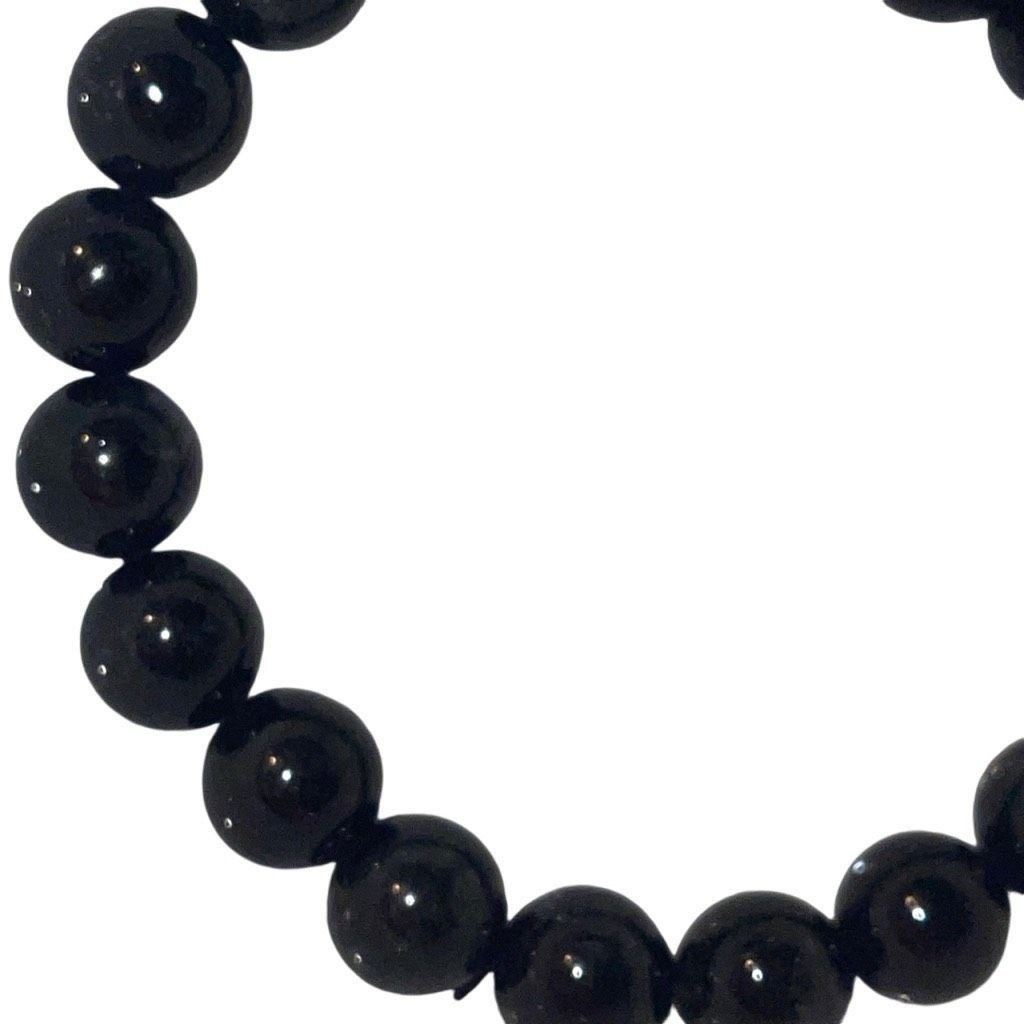 Other Black tourmaline in quartz 8mm stretch bracelet Crystal 7 inches ONE NEW Size ONE SIZE - 3 Thumbnail