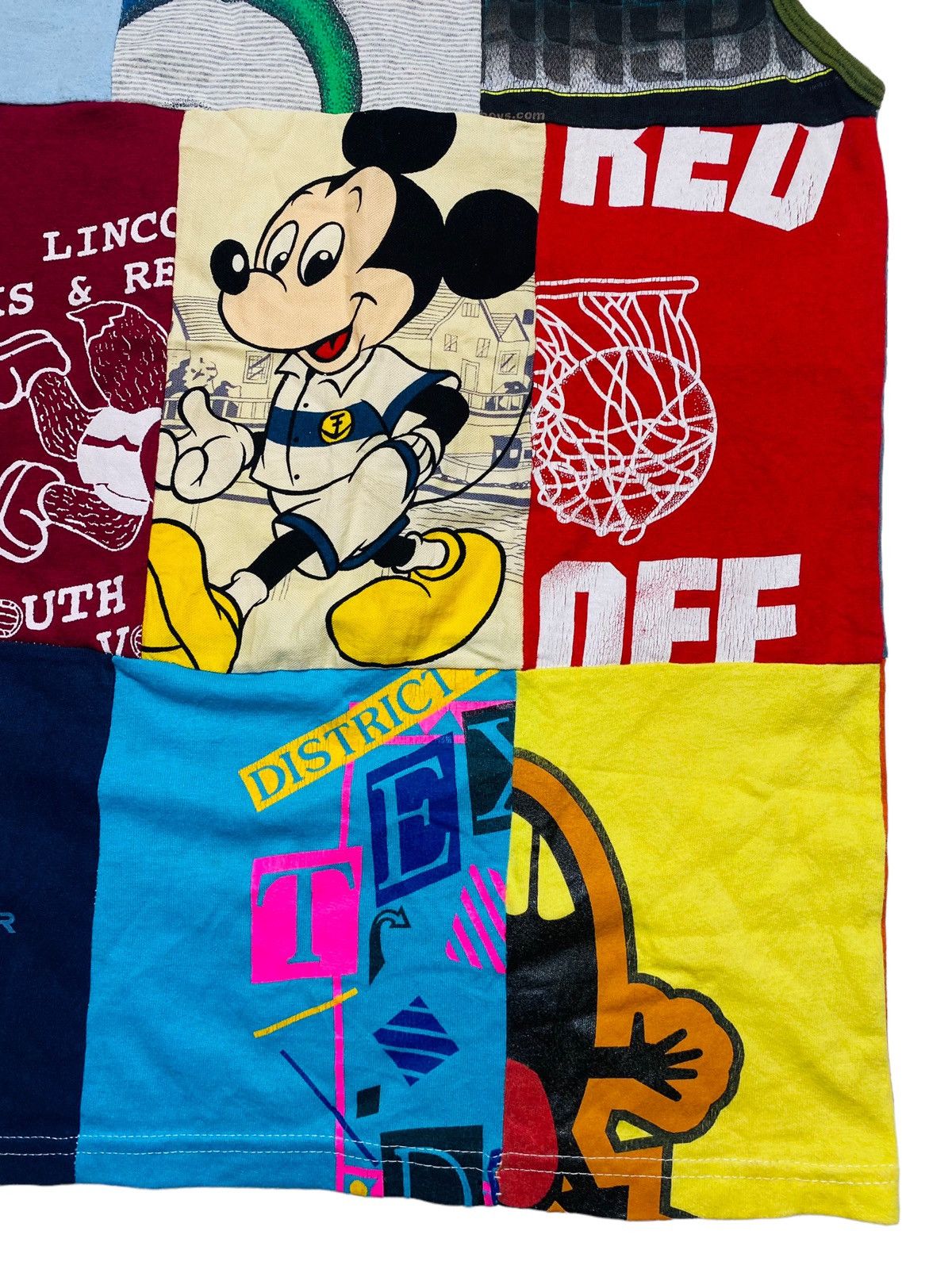 Hysteric Glamour 1990s Mickey - Patchwork Like Number Nine Tank Top Size US S / EU 44-46 / 1 - 4 Thumbnail