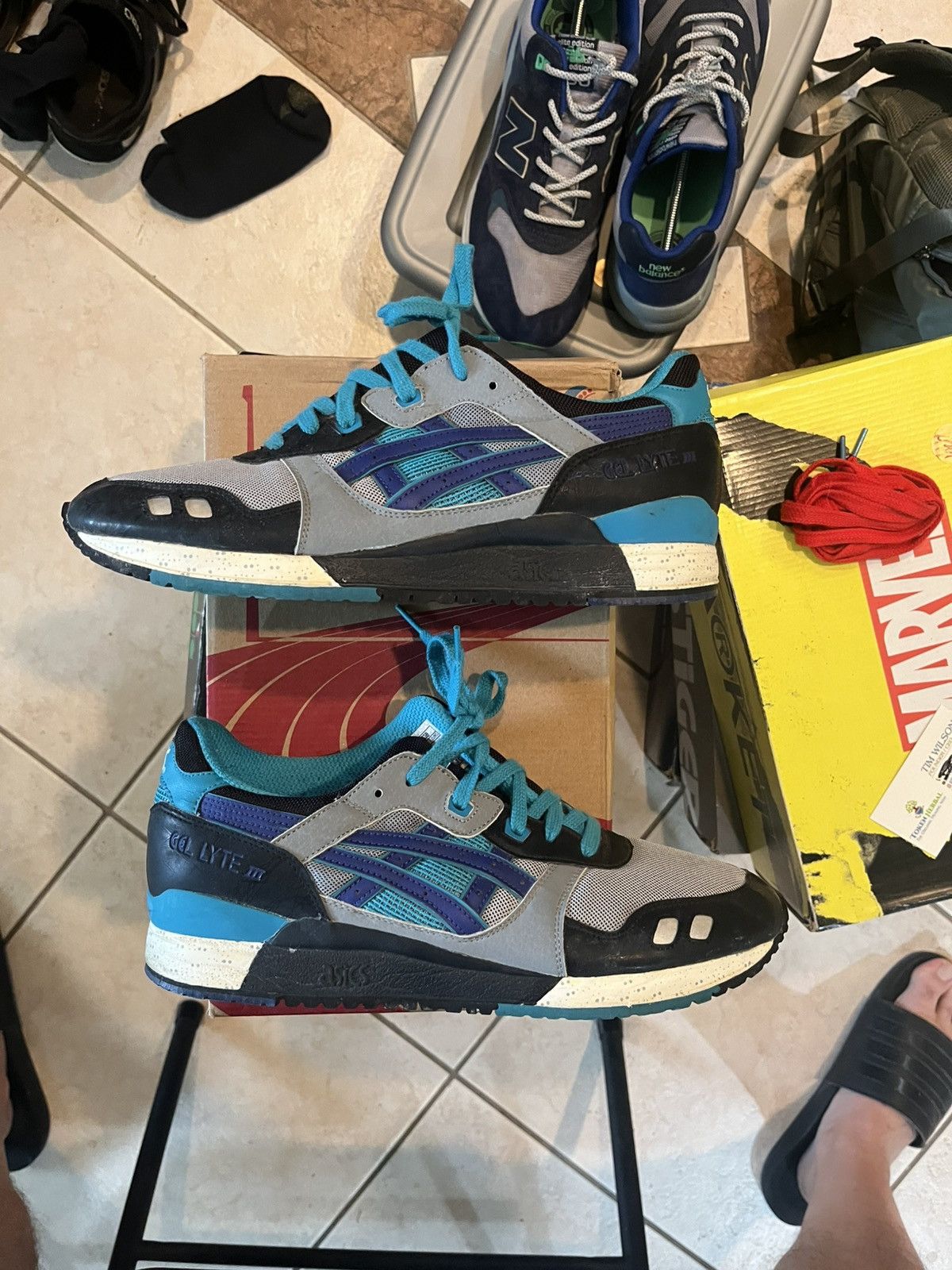 Asics Asics GL3 Blueberry Mens Running Sneakers Size 11.5 Size US 11.5 / EU 44-45 - 1 Thumbnail