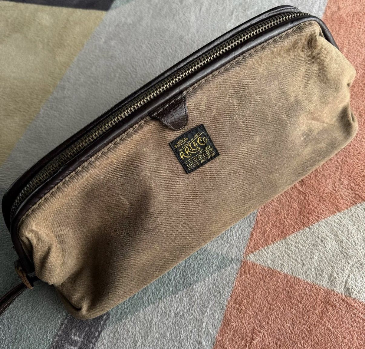 RRL Ralph Lauren RRL Ralph Lauren Double RL Canvas Clutch / Toiletry Bag K22 Size ONE SIZE - 3 Thumbnail