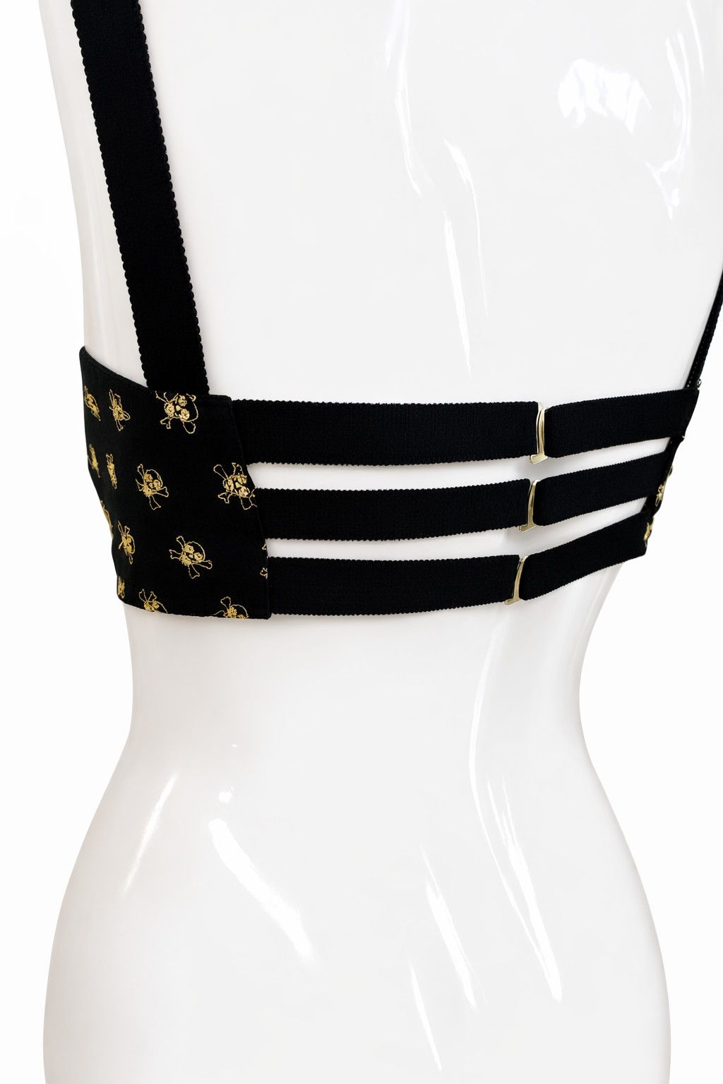 Jean Paul Gaultier Jean Paul Gaultier Skull Bustier Corset Crop Bra Top Size M / US 6-8 / IT 42-44 - 2 Thumbnail