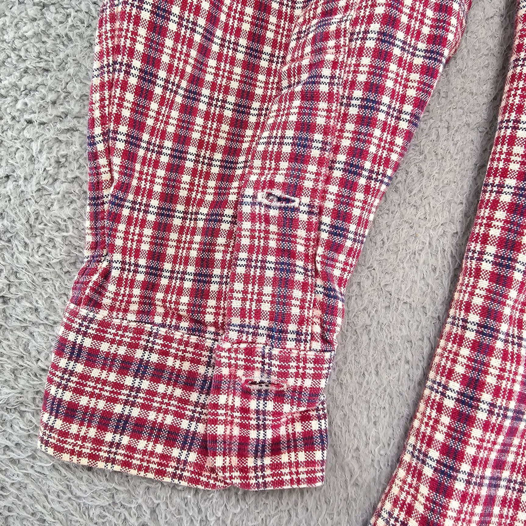 Ralph Lauren Ralph Lauren Shirt Mens Medium Red Plaid Heavy Knit Long Sleeve Button Up Pony Size US M / EU 48-50 / 2 - 5 Thumbnail