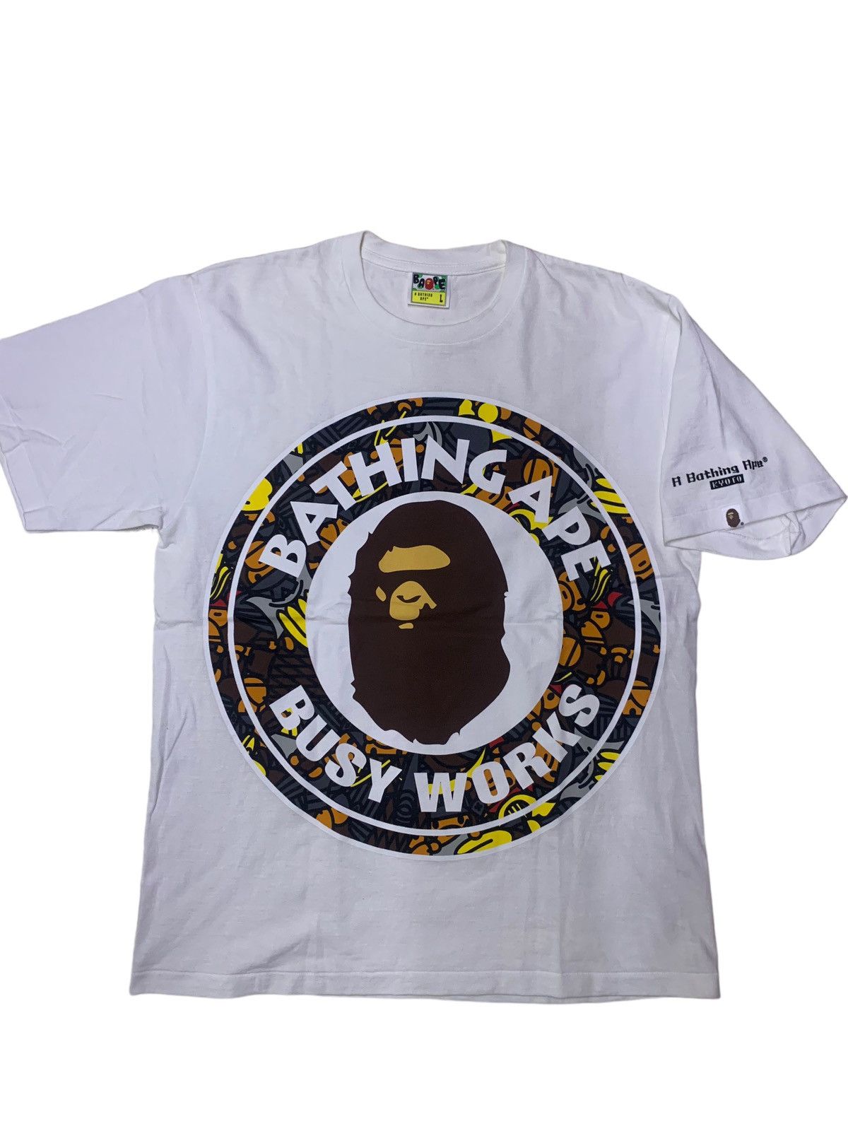 Bape Bape Kyoto milo busy work Tee Size US L / EU 52-54 / 3 - 3 Thumbnail