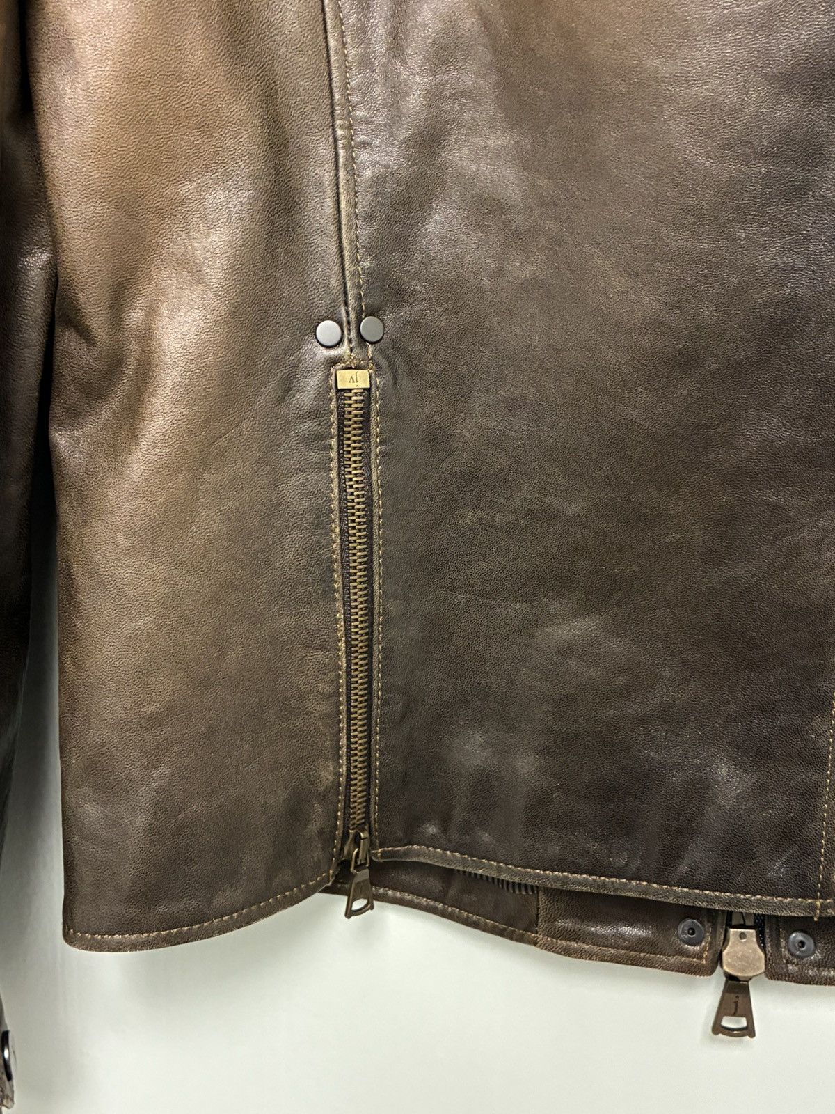 John Varvatos Gradient Lambskin Moto Jacket EU 48 USA 38 Size US M / EU 48-50 / 2 - 13 Thumbnail