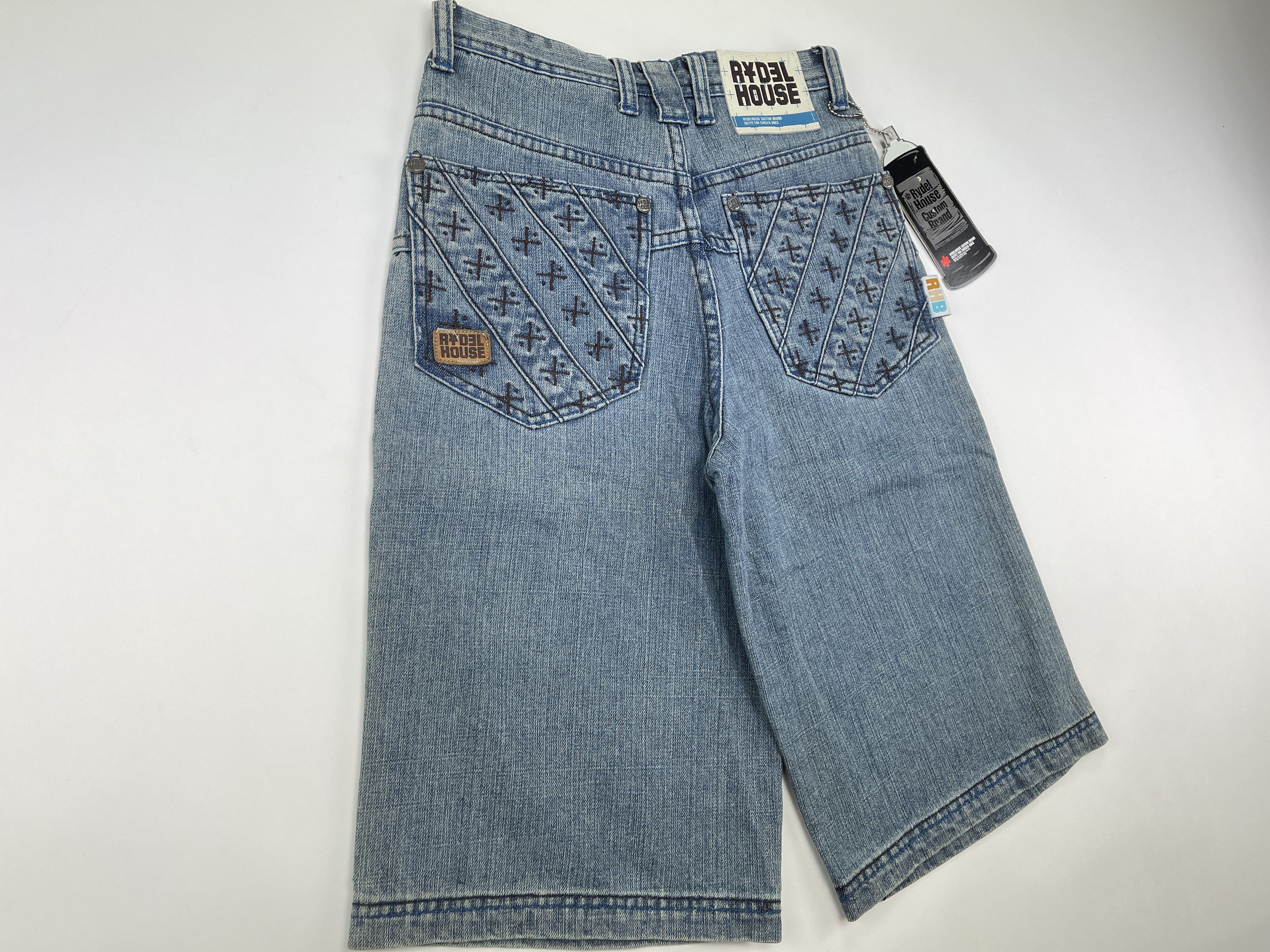 Vintage Rydel House shorts, vintage jeans 90s hip hop 1990s baggy 26 Size US 26 / EU 42 - 3 Thumbnail