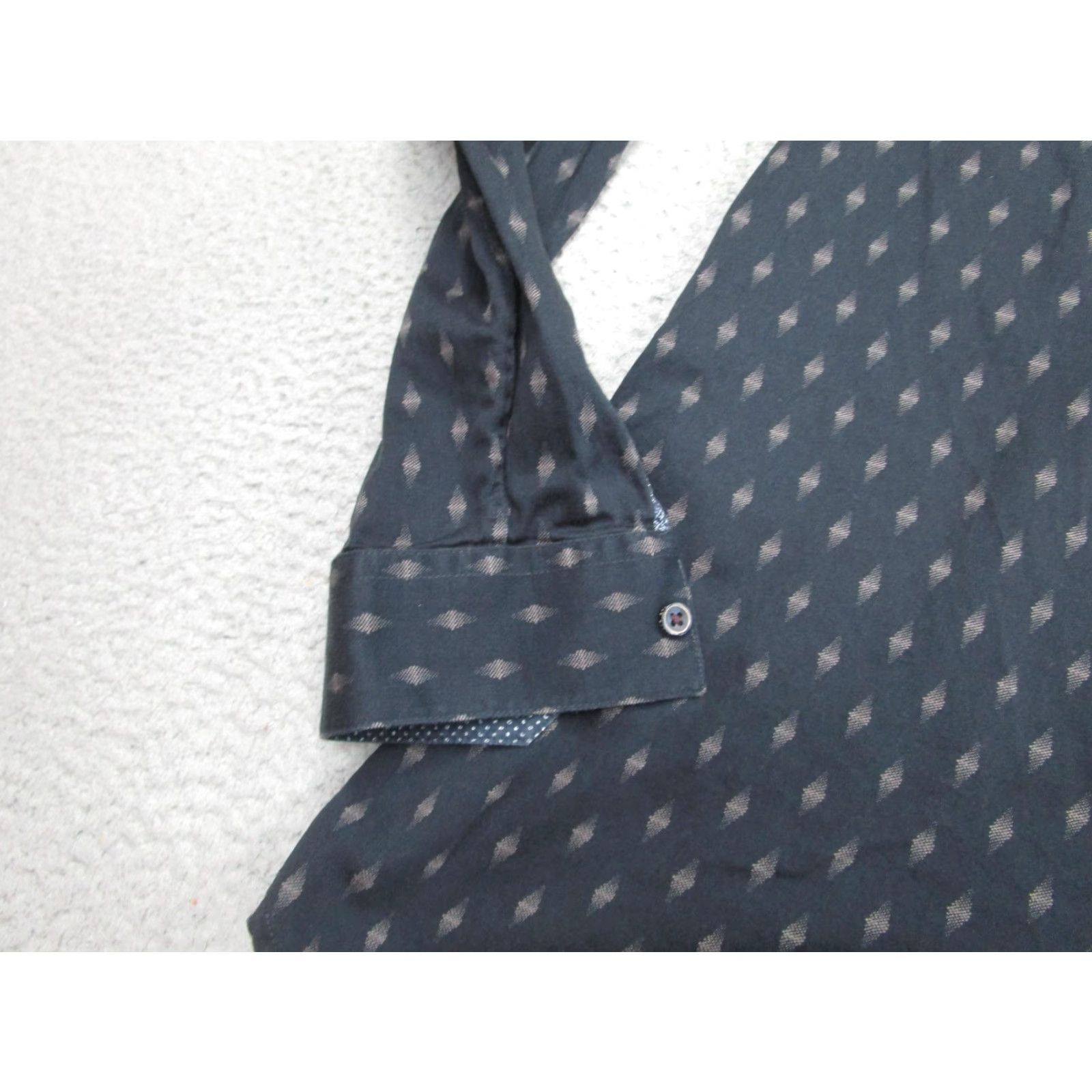 Ted Baker Ted Baker Shirt Mens XL Blue Geometric Pattern Button-Up Long Sleeve Classic Business Casual Size US XL / EU 56 / 4 - 3 Thumbnail