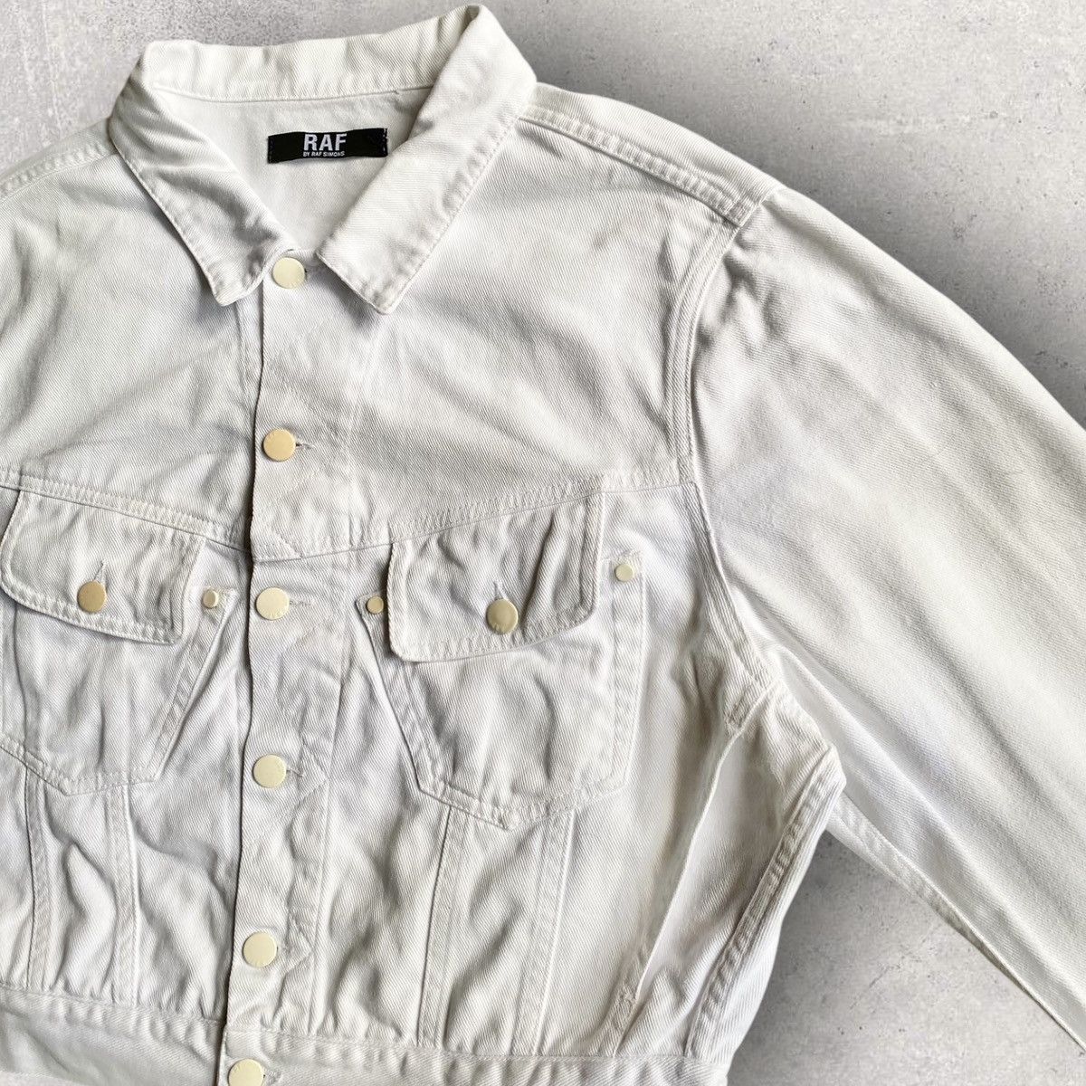 Raf by Raf Simons Raf By Raf Simons Cropped Denim Jacket Size US S / EU 44-46 / 1 - 2 Thumbnail