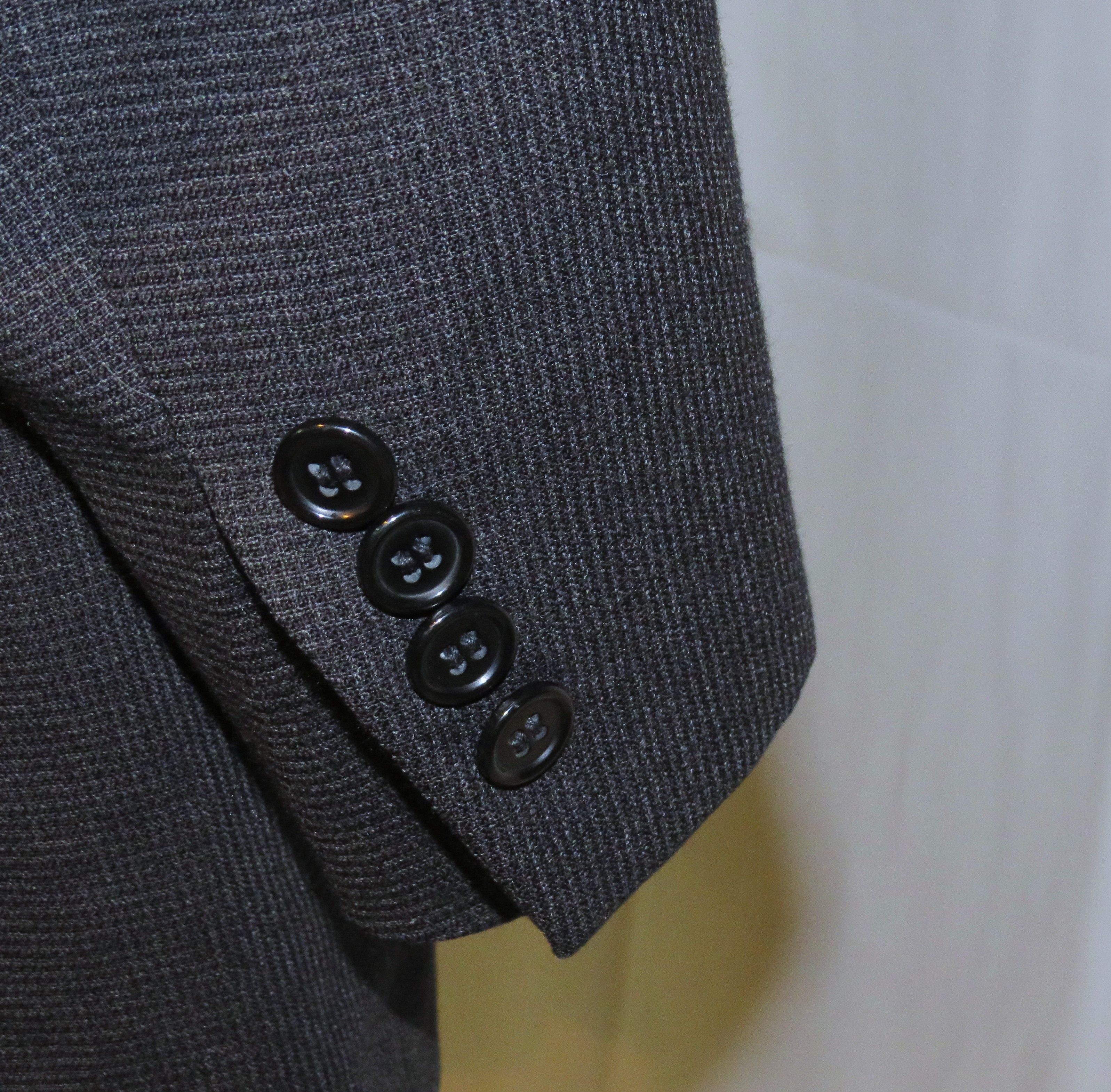 Brioni Nomentano Black & Gray Check Two Button Sport Coat 44L Size 44L - 8 Thumbnail