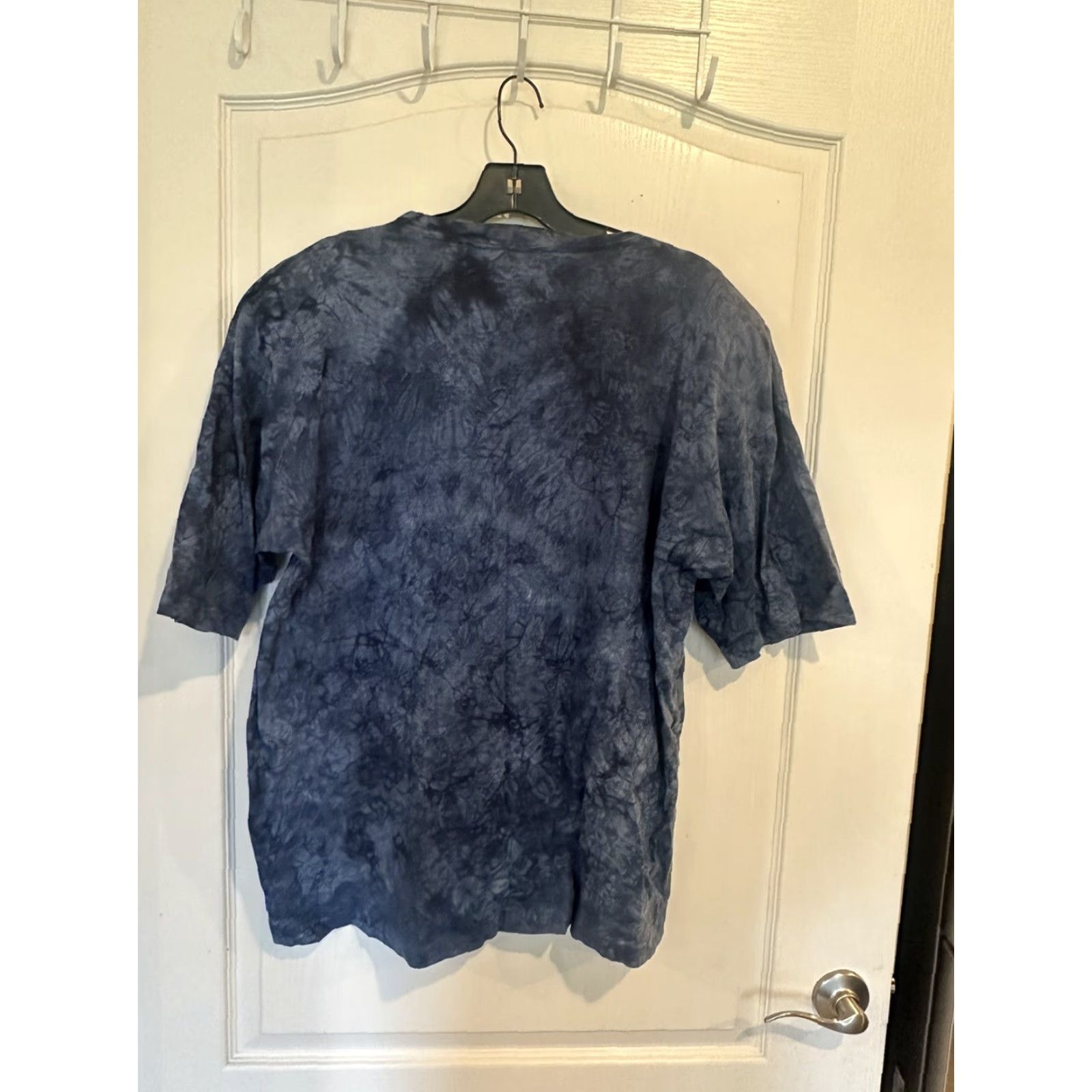 Vintage VINTAGE Accessory Lady blue tie dyed embellished T-shirt One Size 80s 90s Womens Size ONE SIZE - 3 Thumbnail